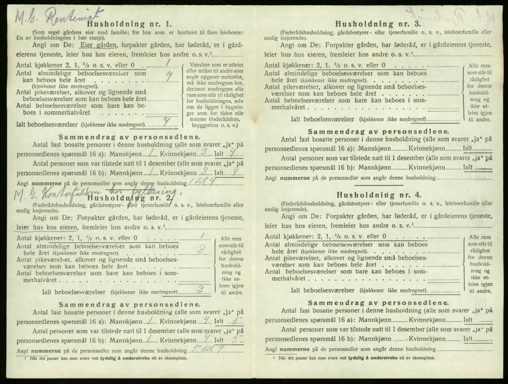 SAKO, 1920 census for Sem, 1920, p. 2079