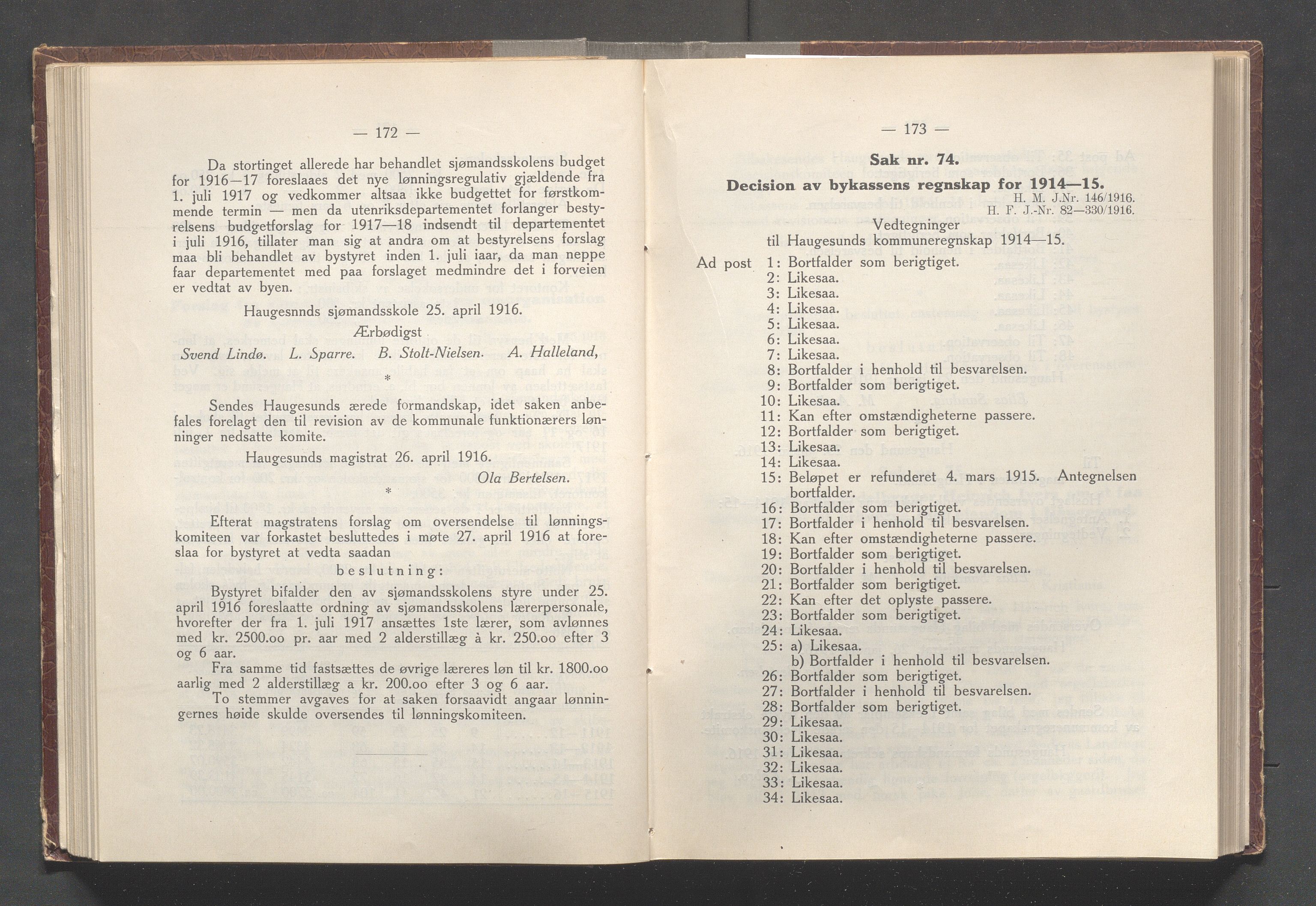 Haugesund kommune - Formannskapet og Bystyret, IKAR/A-740/A/Abb/L0002: Bystyreforhandlinger, 1908-1917, p. 759