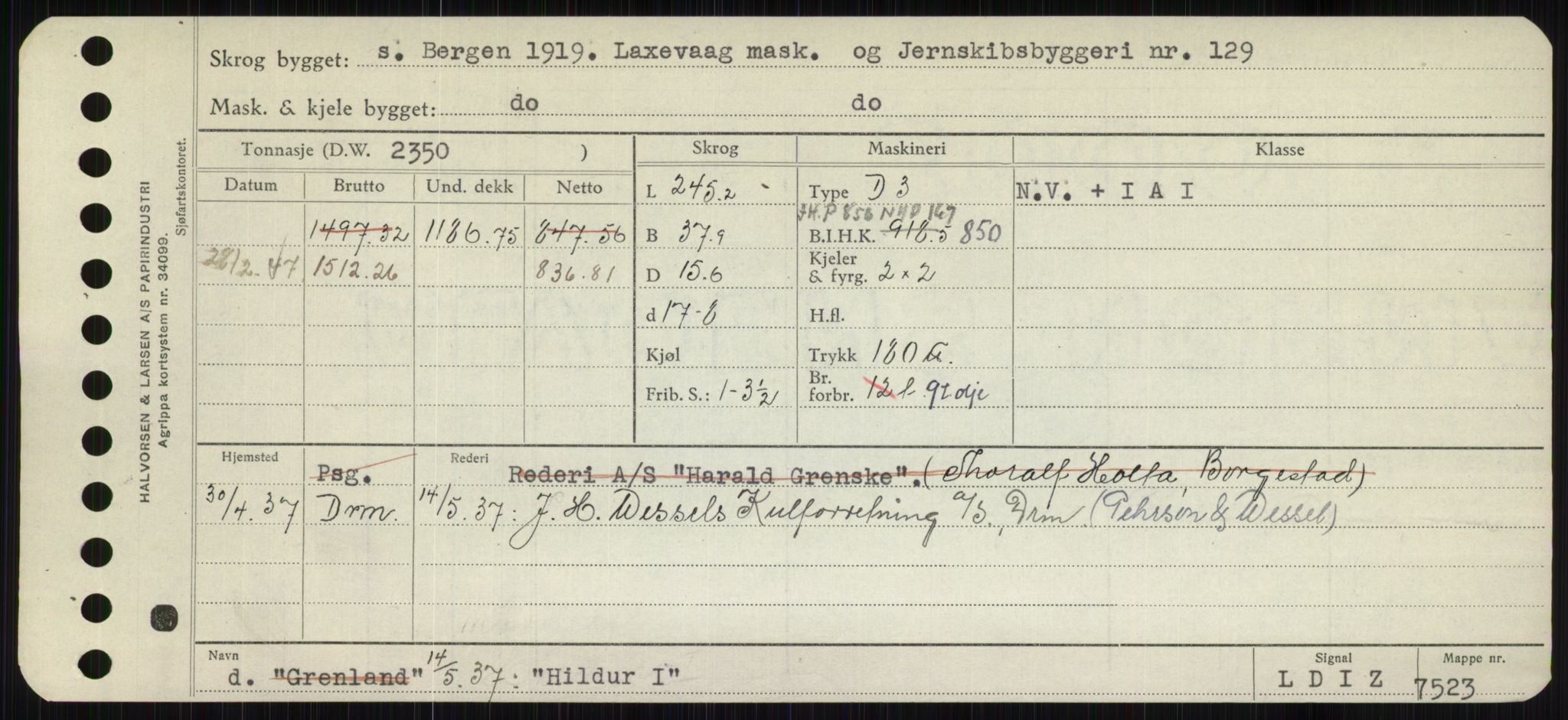 Sjøfartsdirektoratet med forløpere, Skipsmålingen, RA/S-1627/H/Hb/L0002: Fartøy, E-H, p. 395