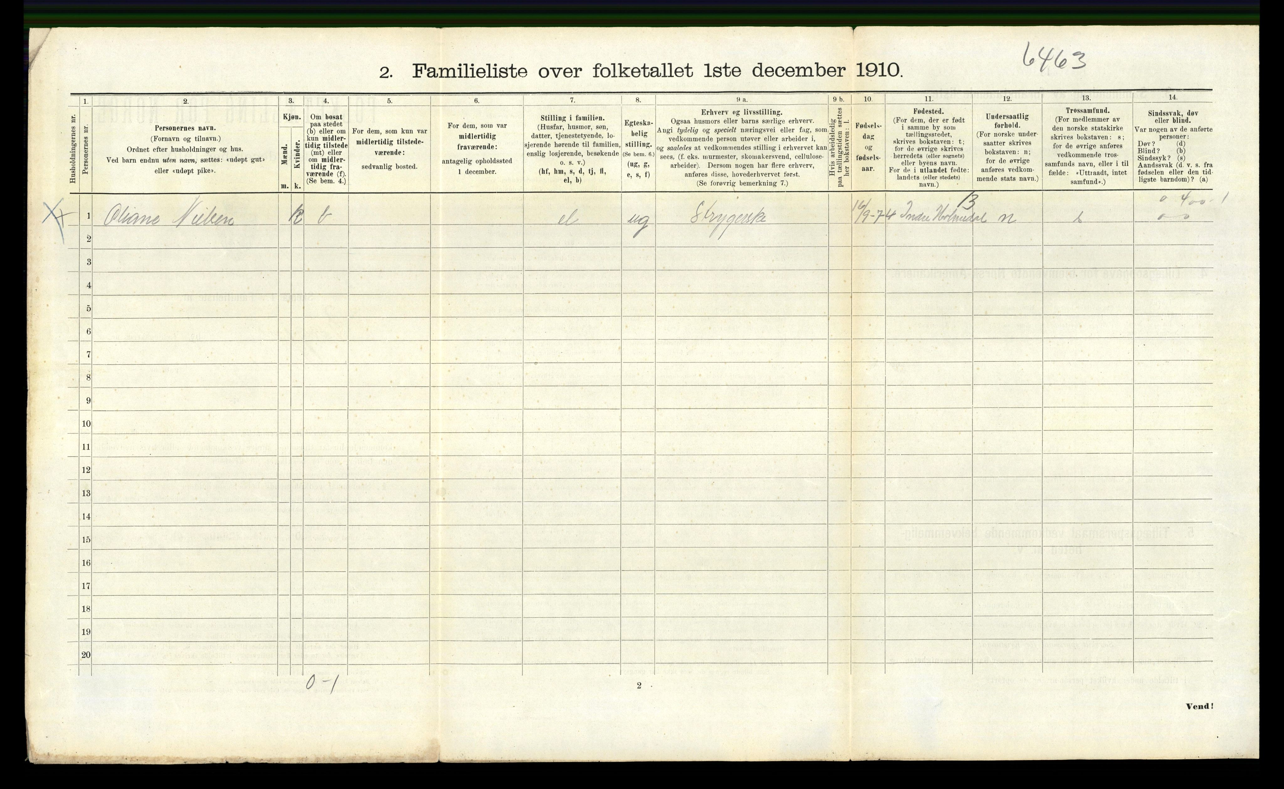 RA, 1910 census for Bergen, 1910, p. 39896