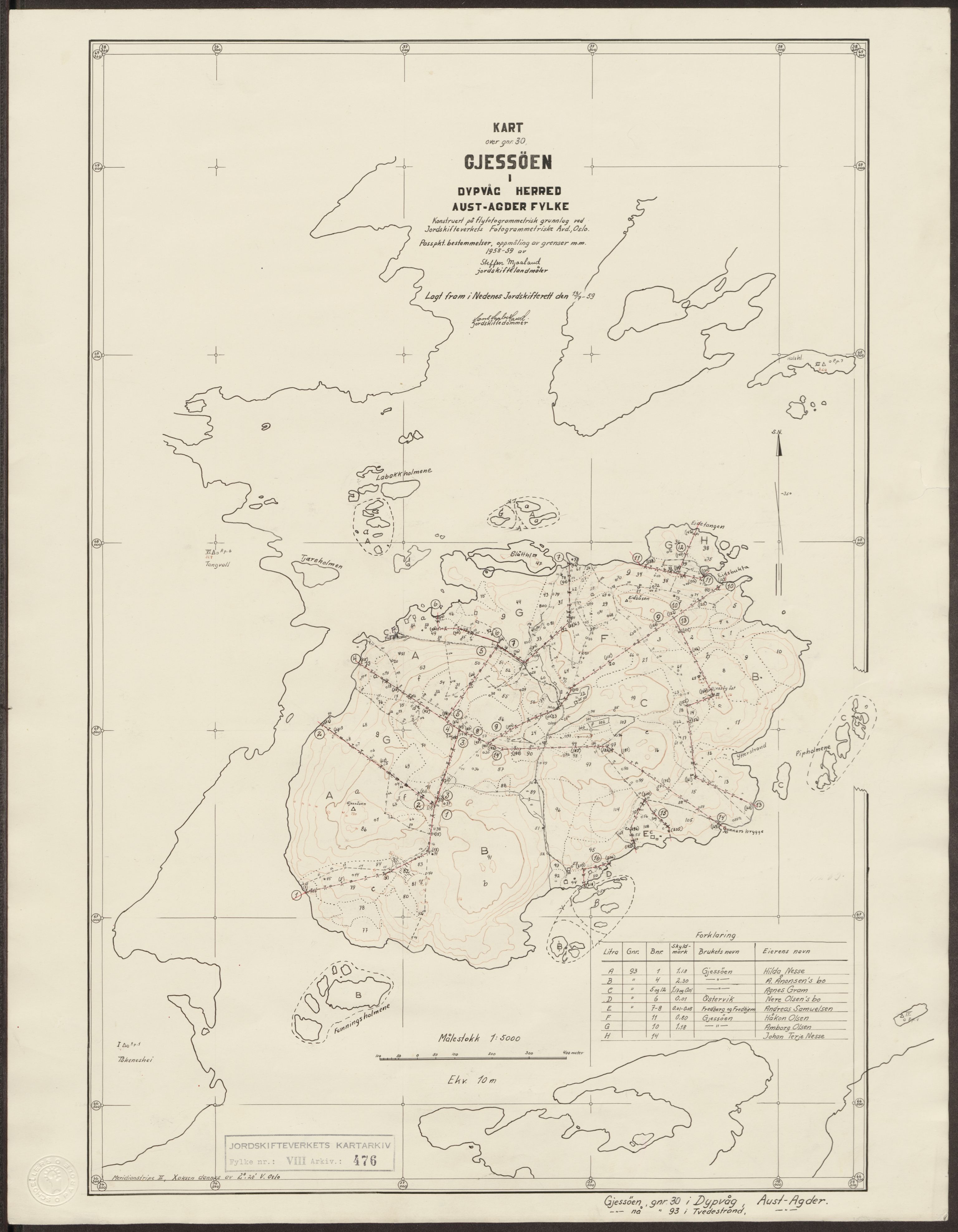 Jordskifteverkets kartarkiv, RA/S-3929/T, 1859-1988, p. 707