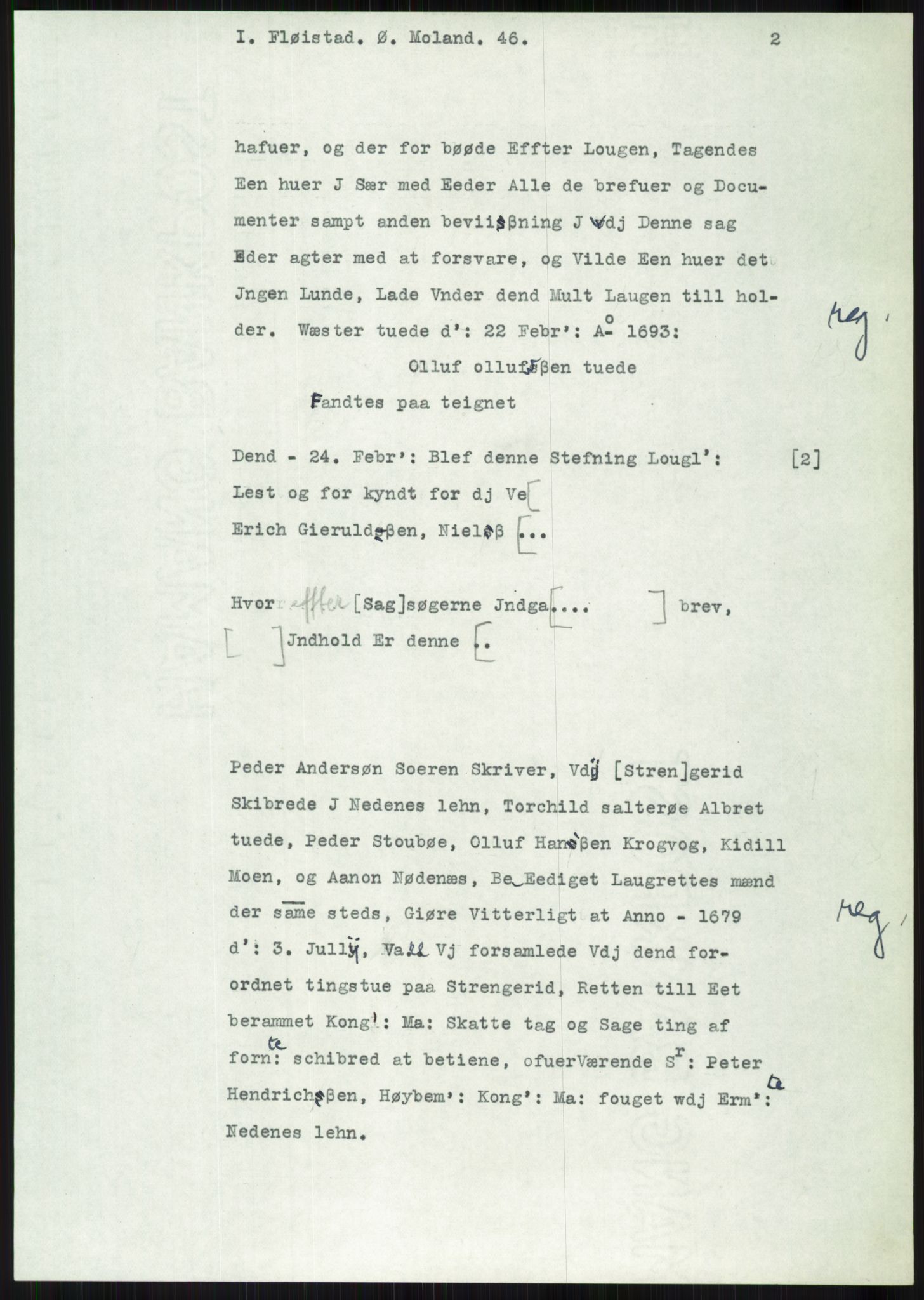 Samlinger til kildeutgivelse, Diplomavskriftsamlingen, AV/RA-EA-4053/H/Ha, p. 2143