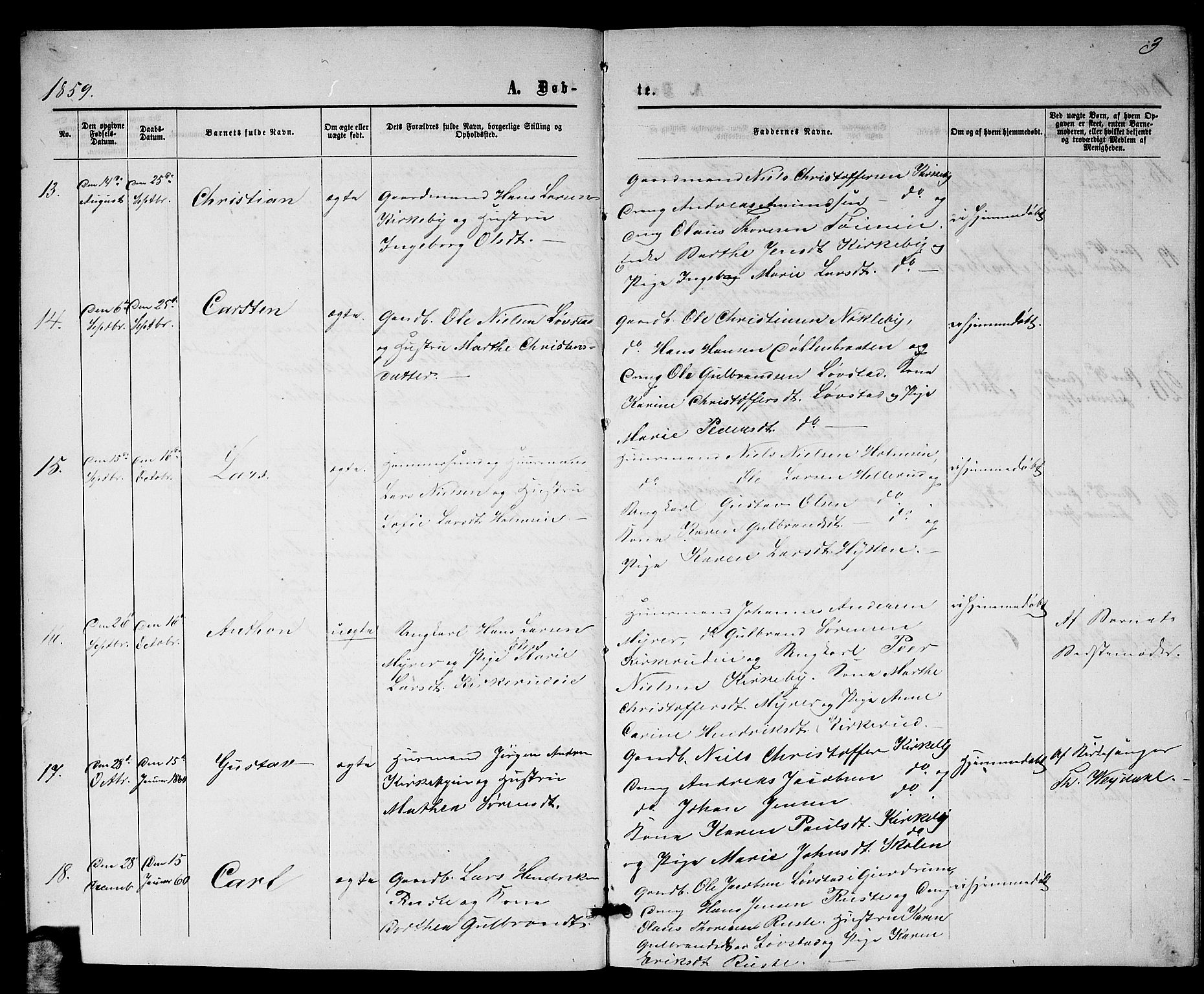 Nittedal prestekontor Kirkebøker, AV/SAO-A-10365a/G/Gb/L0001: Parish register (copy) no. II 1, 1859-1878, p. 3