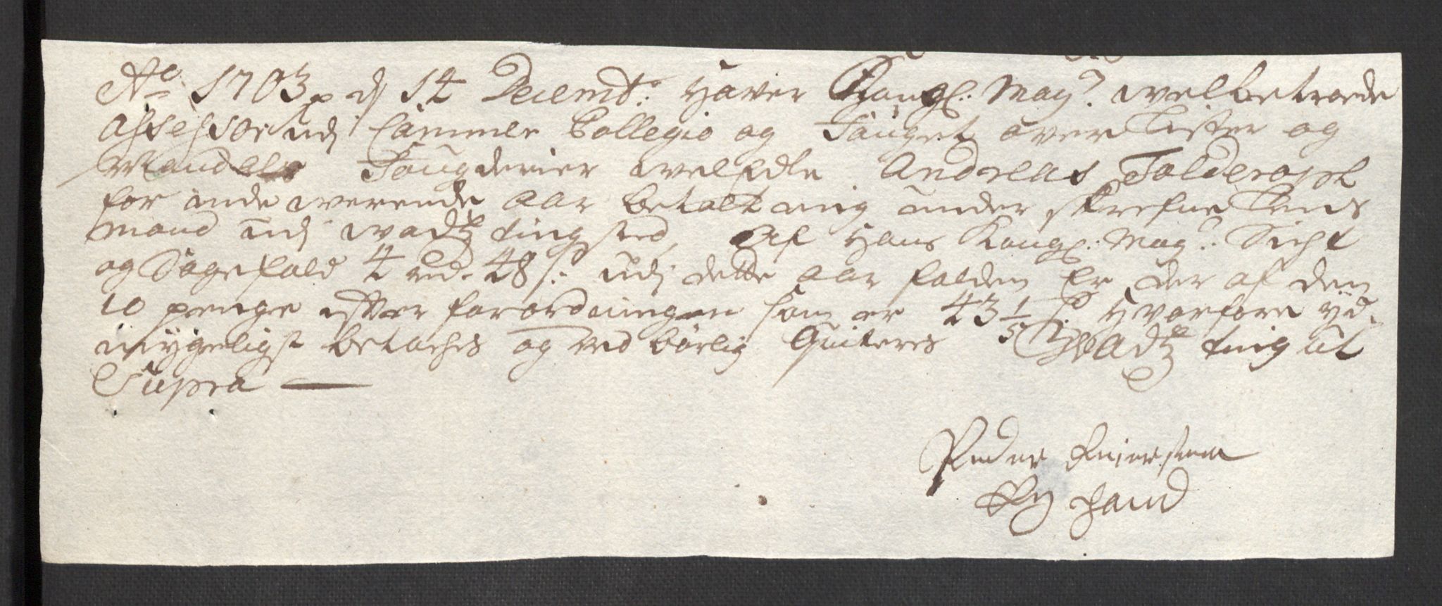 Rentekammeret inntil 1814, Reviderte regnskaper, Fogderegnskap, AV/RA-EA-4092/R43/L2550: Fogderegnskap Lista og Mandal, 1703-1704, p. 99