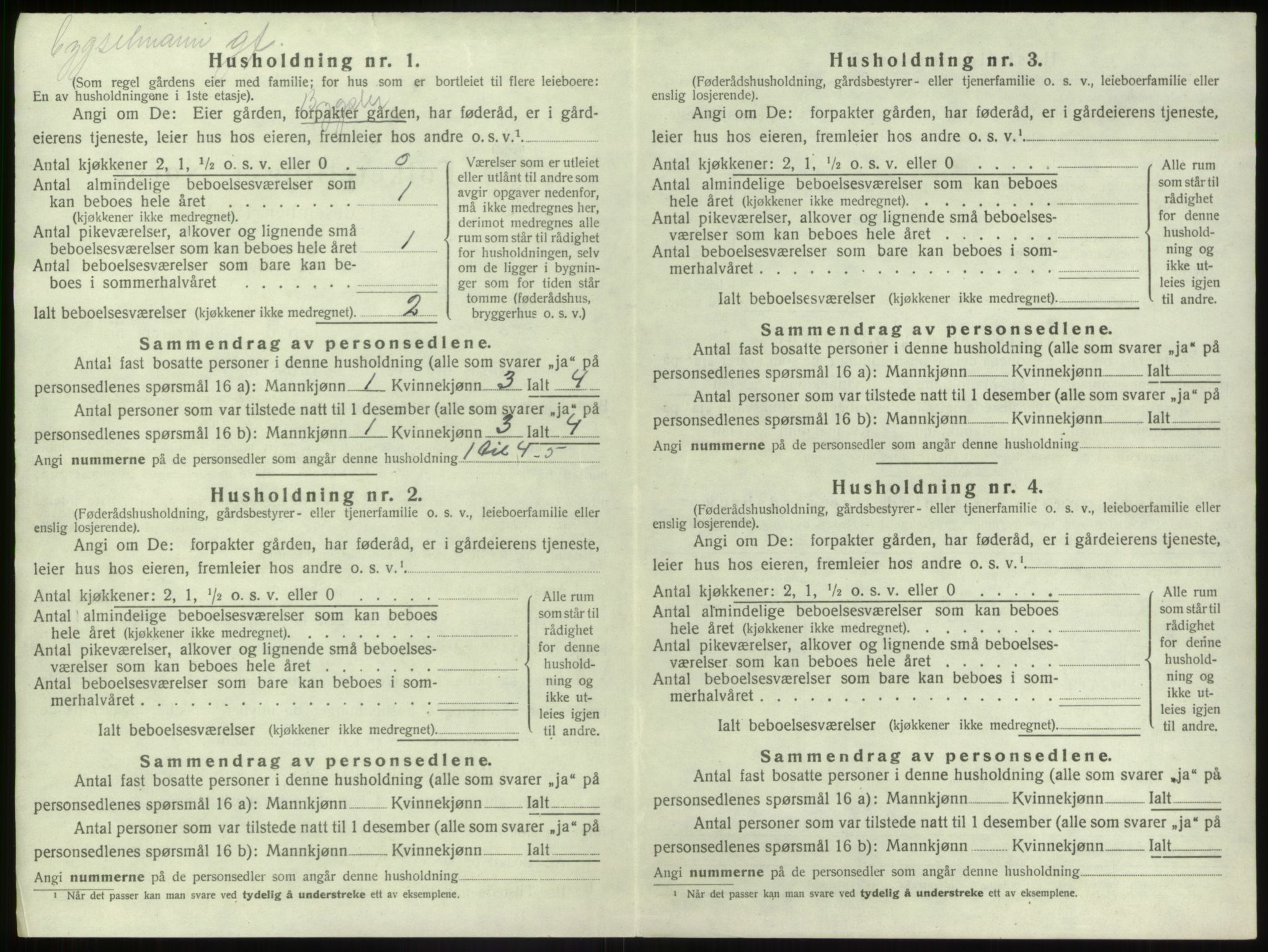 SAB, 1920 census for Jølster, 1920, p. 145