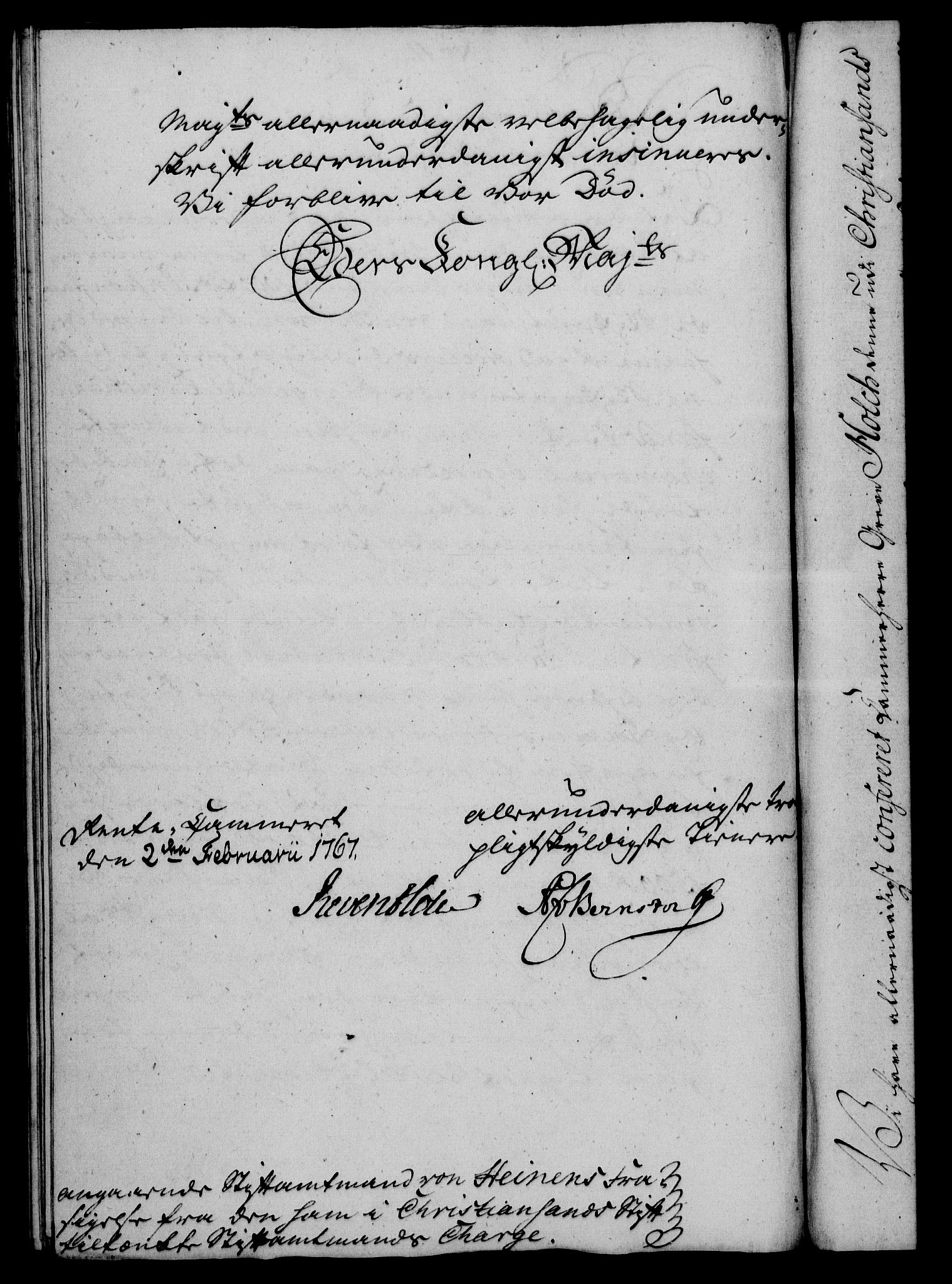 Rentekammeret, Kammerkanselliet, RA/EA-3111/G/Gf/Gfa/L0049: Norsk relasjons- og resolusjonsprotokoll (merket RK 52.49), 1767, p. 64