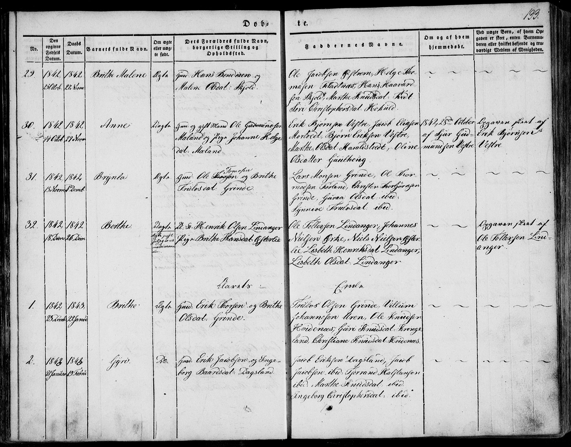 Skjold sokneprestkontor, AV/SAST-A-101847/H/Ha/Haa/L0006: Parish register (official) no. A 6.1, 1835-1858, p. 133