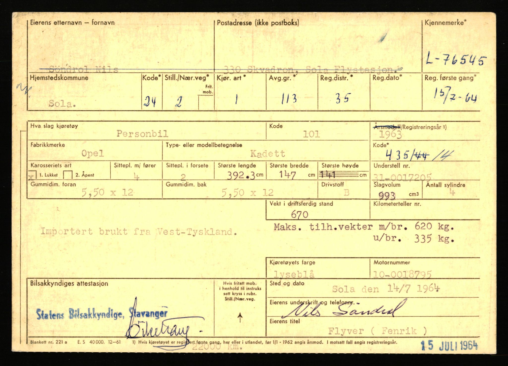 Stavanger trafikkstasjon, AV/SAST-A-101942/0/F/L0068: L-75000 - L-76799, 1930-1971, p. 1869