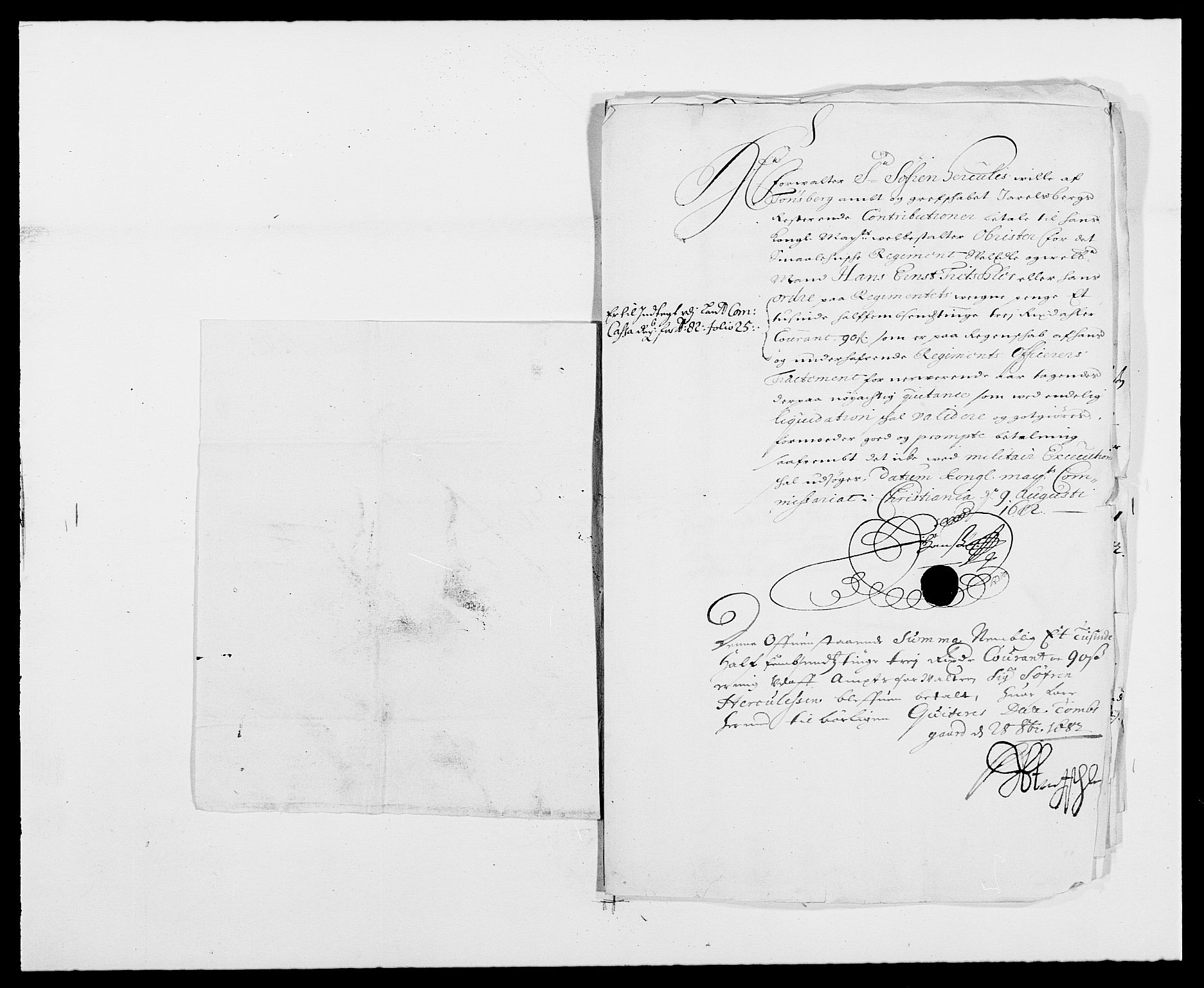 Rentekammeret inntil 1814, Reviderte regnskaper, Fogderegnskap, RA/EA-4092/R32/L1851: Fogderegnskap Jarlsberg grevskap, 1682, p. 322