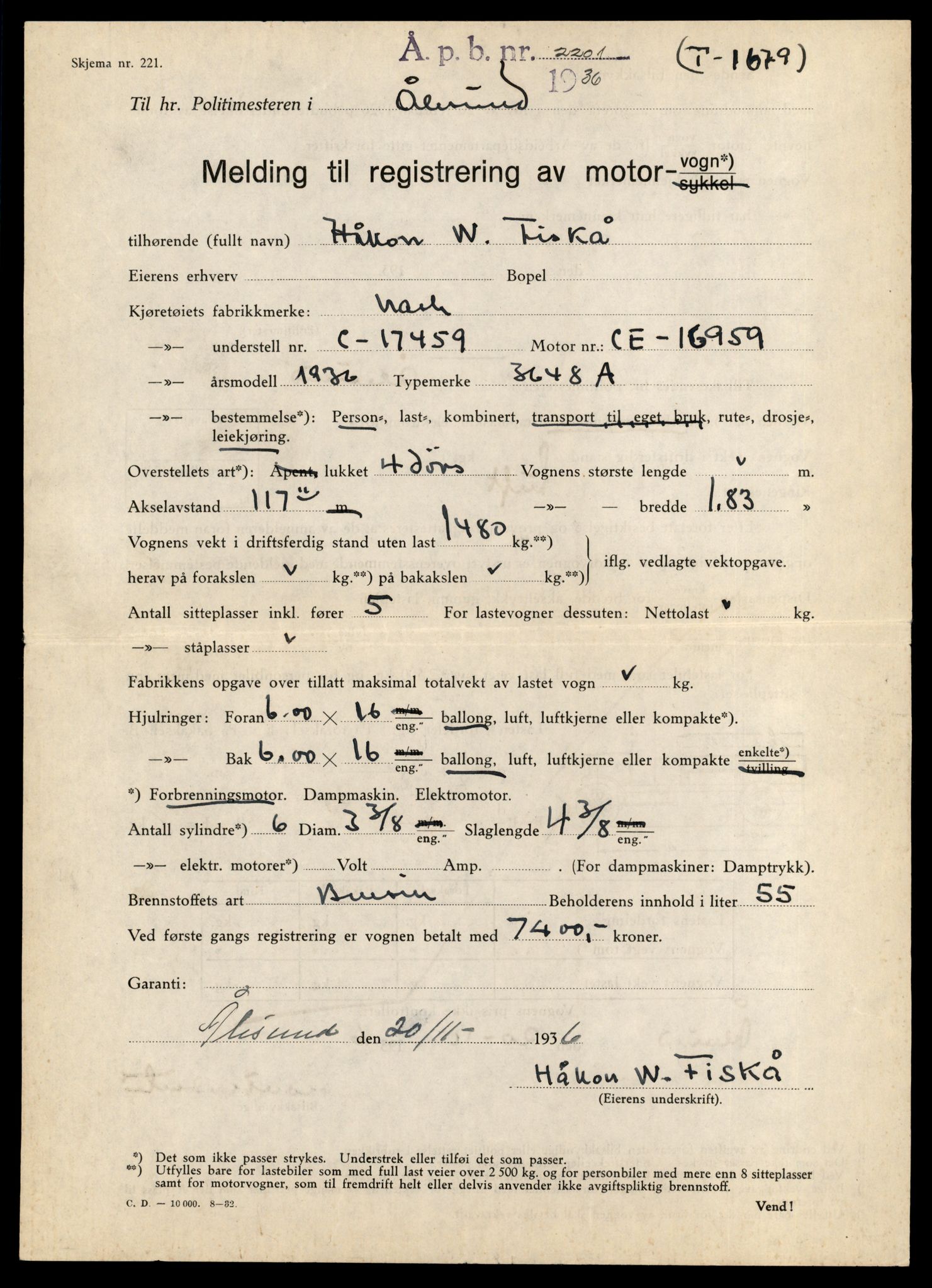 Møre og Romsdal vegkontor - Ålesund trafikkstasjon, AV/SAT-A-4099/F/Fe/L0044: Registreringskort for kjøretøy T 14205 - T 14319, 1927-1998, p. 656