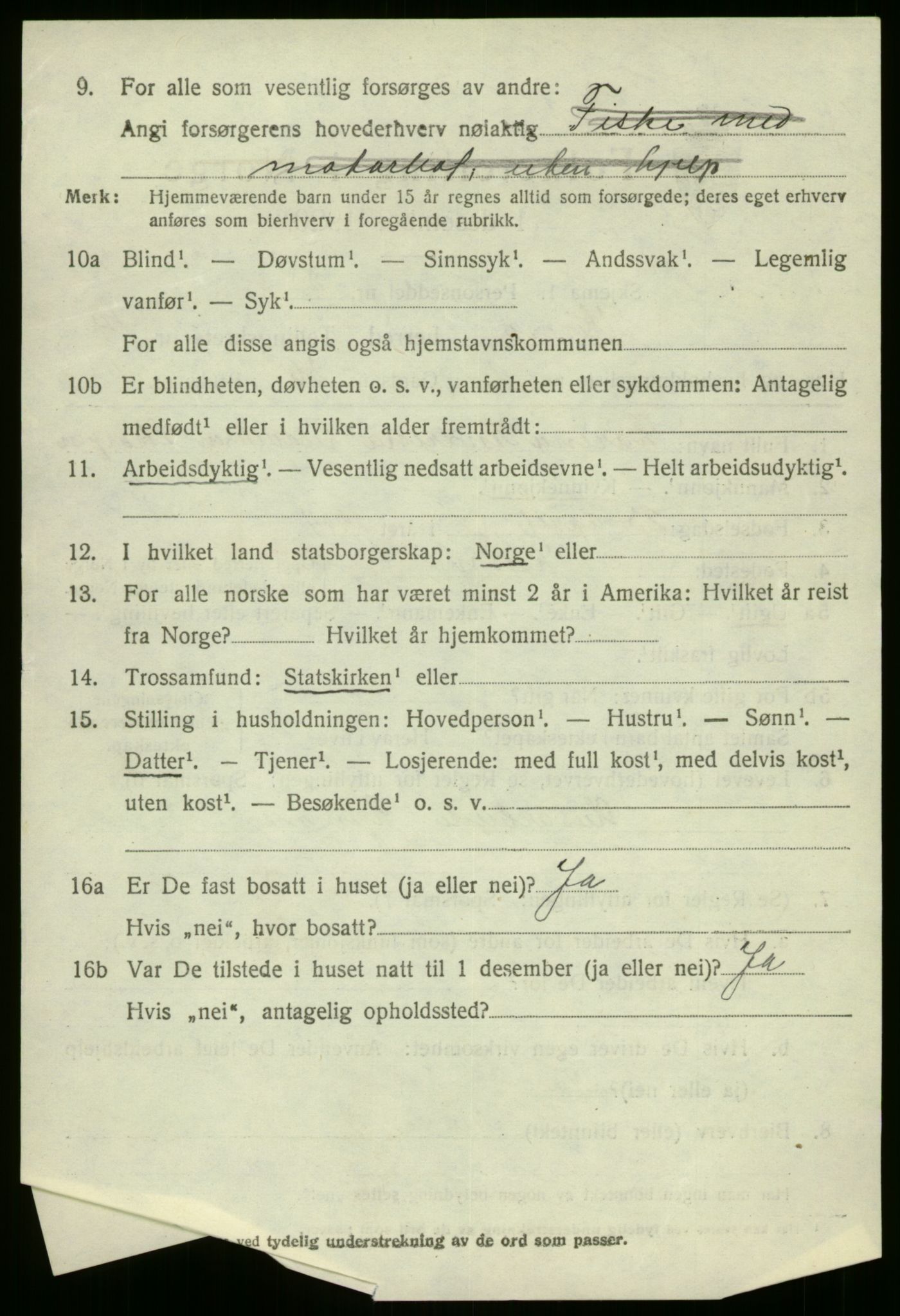 SAB, 1920 census for Kinn, 1920, p. 5122