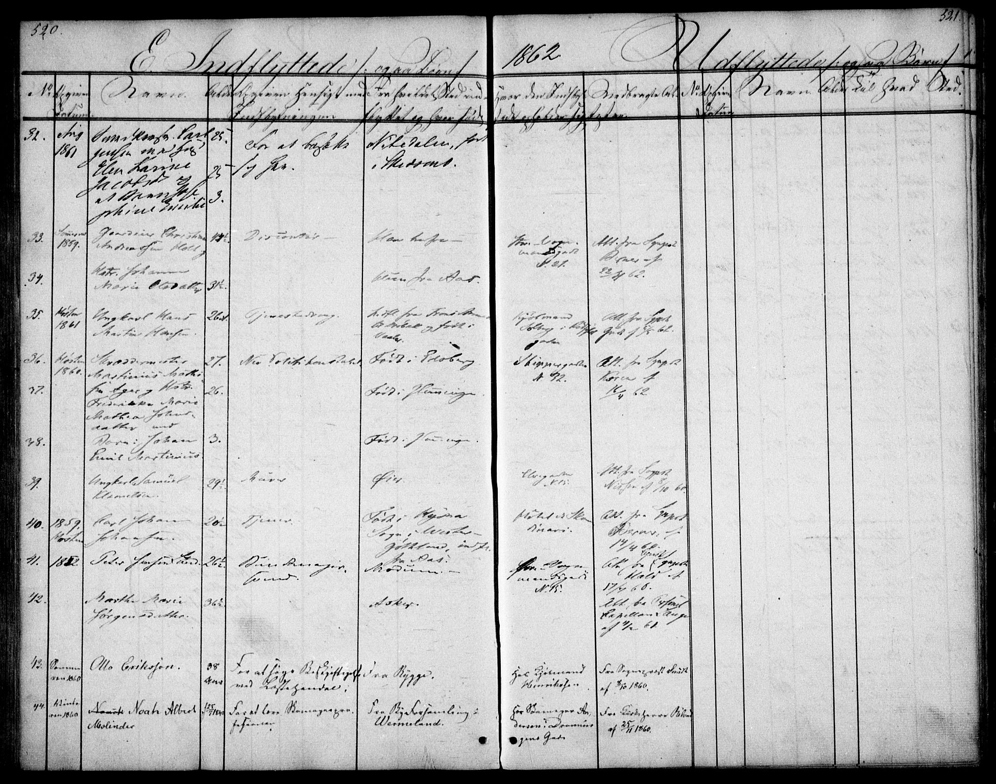 Oslo domkirke Kirkebøker, SAO/A-10752/F/Fa/L0028: Parish register (official) no. 28, 1840-1876, p. 520-521