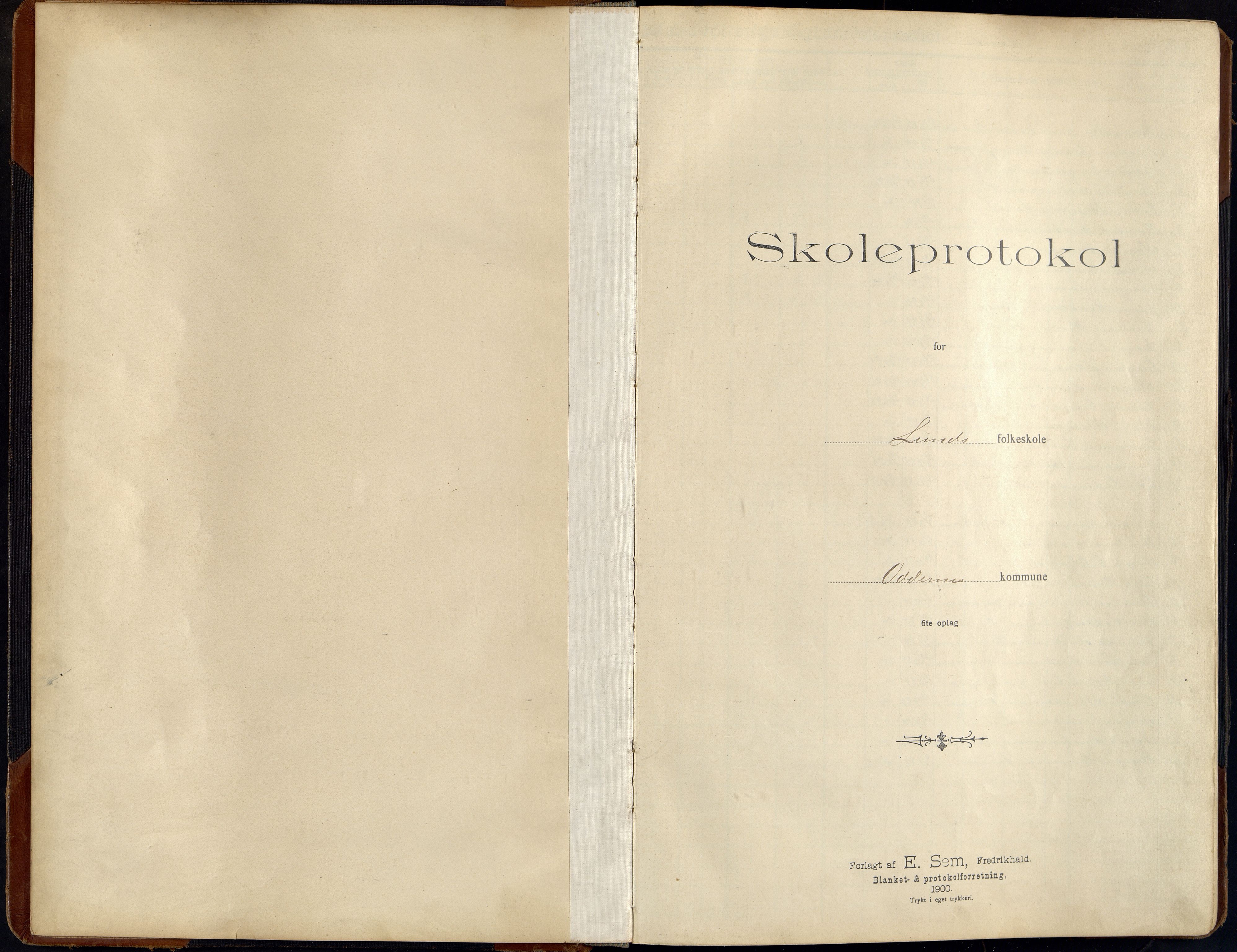 Oddernes kommune - Lund/Lahelle skolekrets, ARKSOR/1001OD556/H/L0004: Skoleprotokoll, 1903-1914