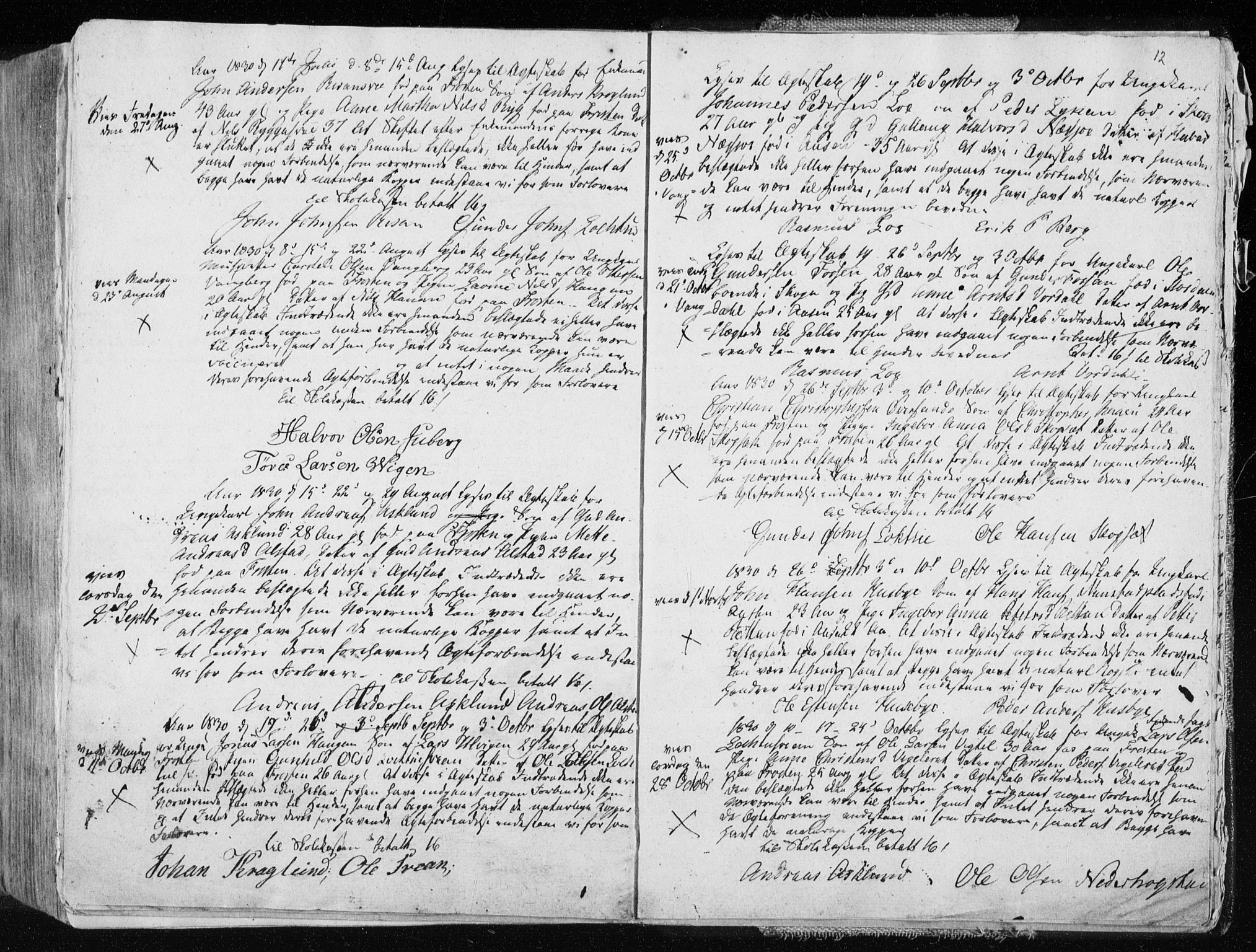 Ministerialprotokoller, klokkerbøker og fødselsregistre - Nord-Trøndelag, SAT/A-1458/713/L0114: Parish register (official) no. 713A05, 1827-1839, p. 12