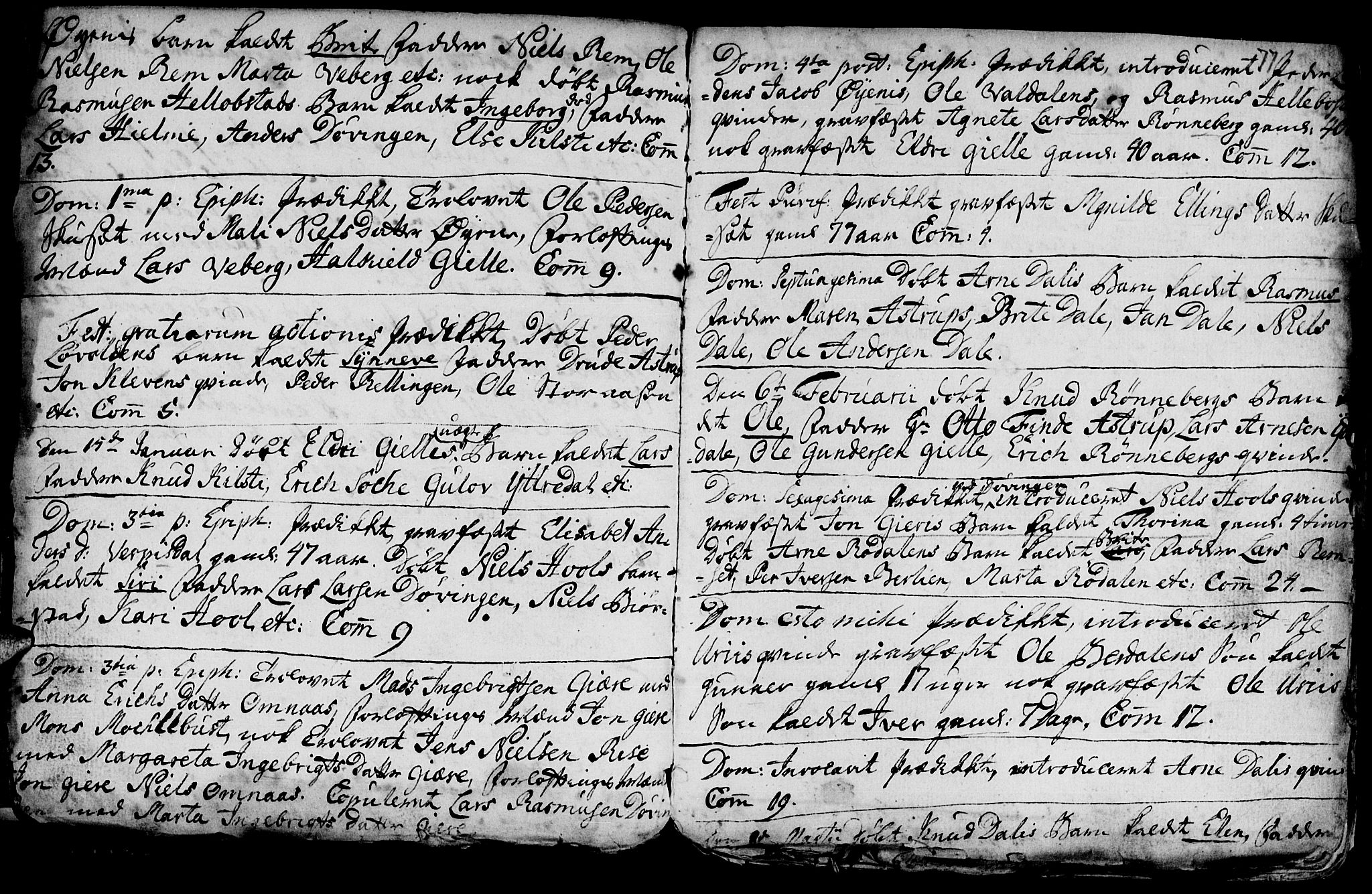 Ministerialprotokoller, klokkerbøker og fødselsregistre - Møre og Romsdal, SAT/A-1454/519/L0240: Parish register (official) no. 519A01 /1, 1736-1760, p. 77