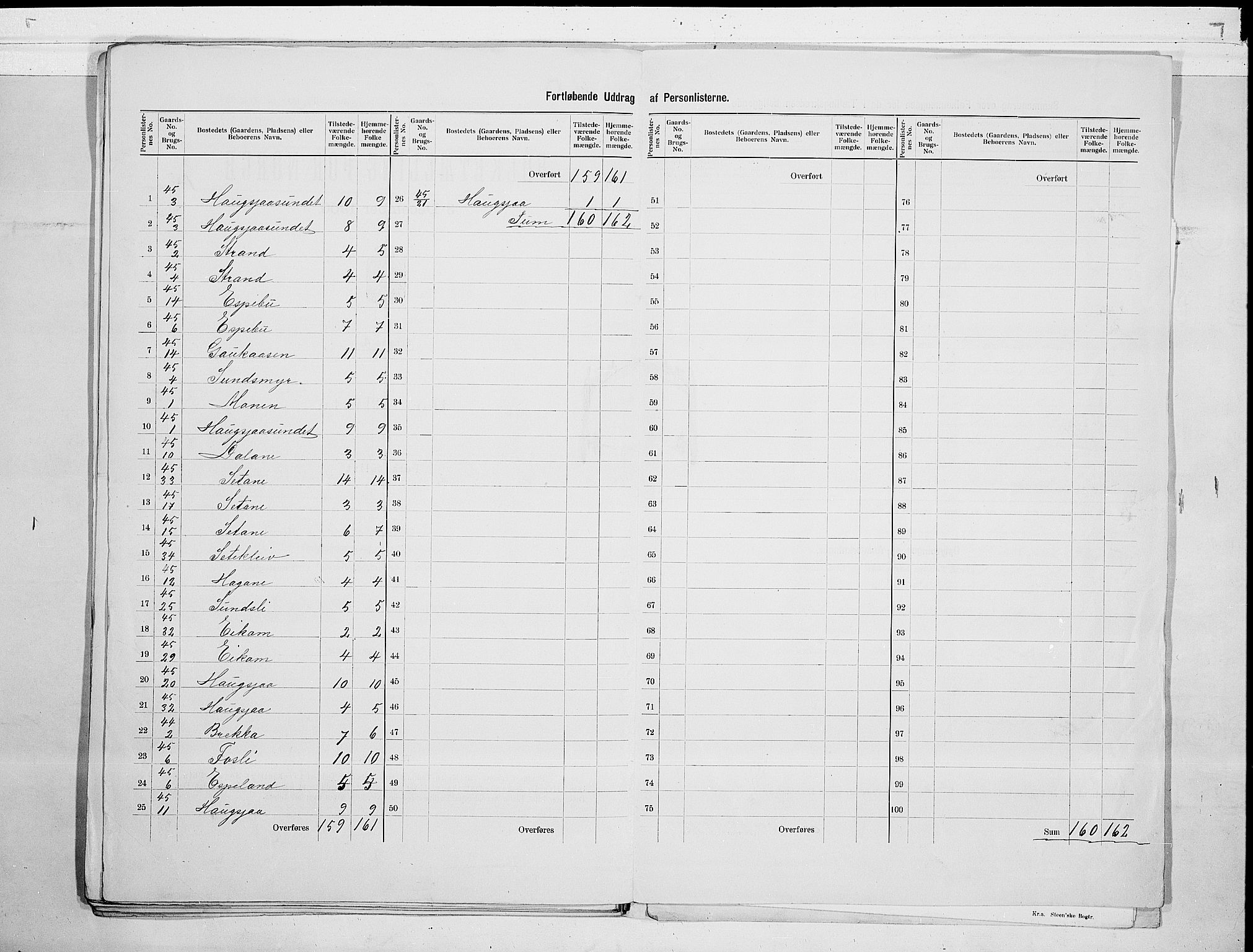 SAKO, 1900 census for Nissedal, 1900, p. 21