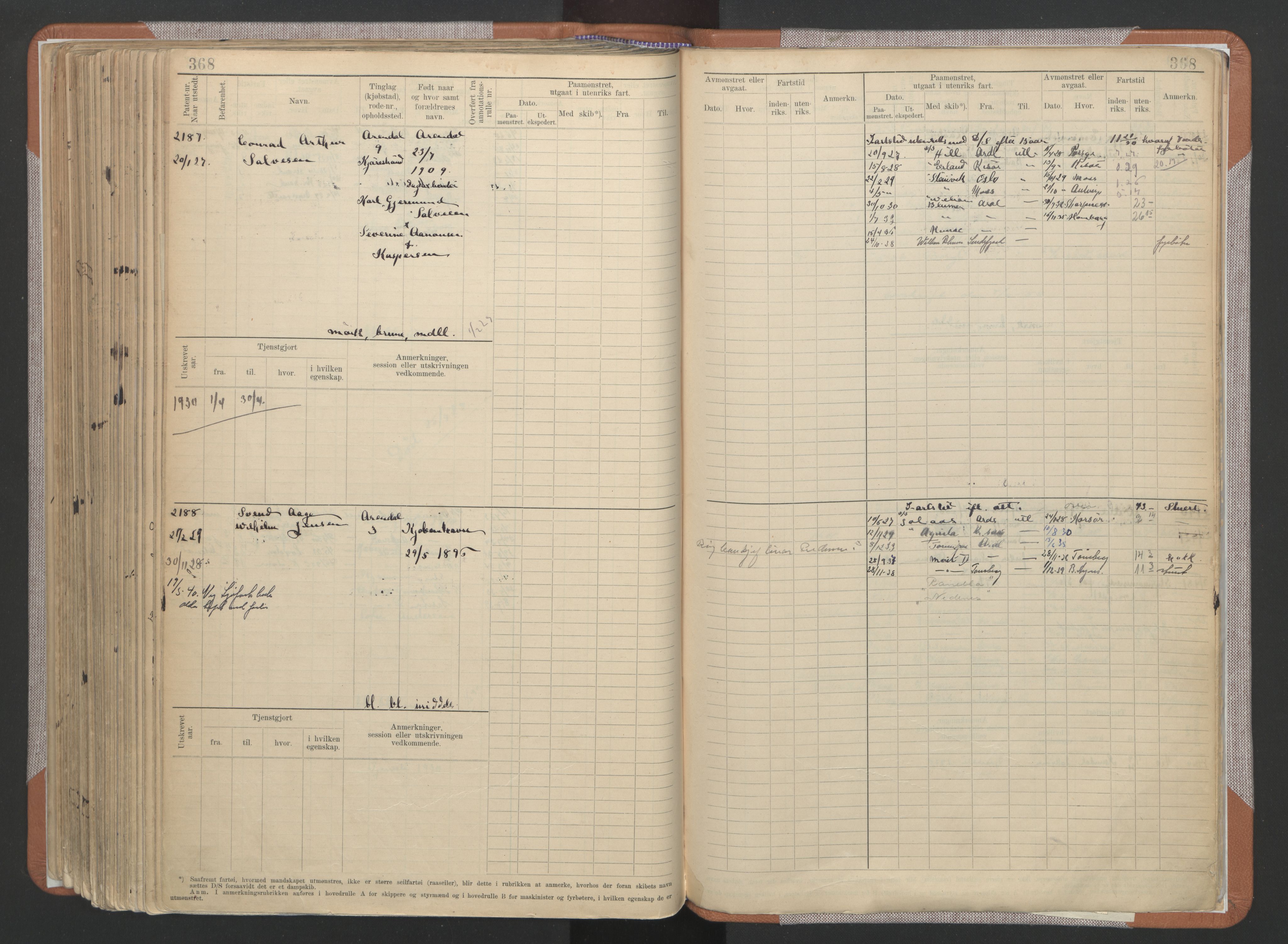 Arendal mønstringskrets, AV/SAK-2031-0012/F/Fb/L0022: Hovedrulle A nr 1466-2242, S-20, 1914-1930, p. 382