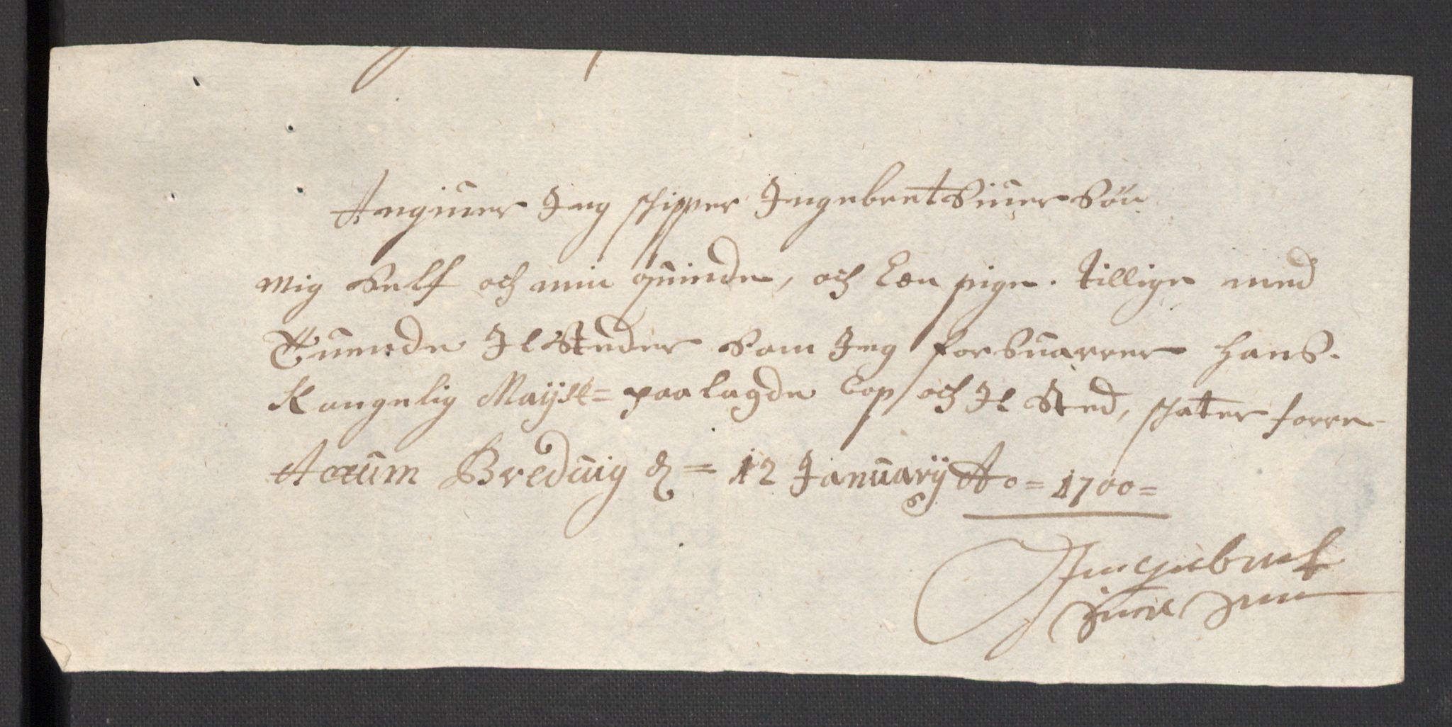 Rentekammeret inntil 1814, Reviderte regnskaper, Fogderegnskap, AV/RA-EA-4092/R36/L2104: Fogderegnskap Øvre og Nedre Telemark og Bamble, 1700, p. 409