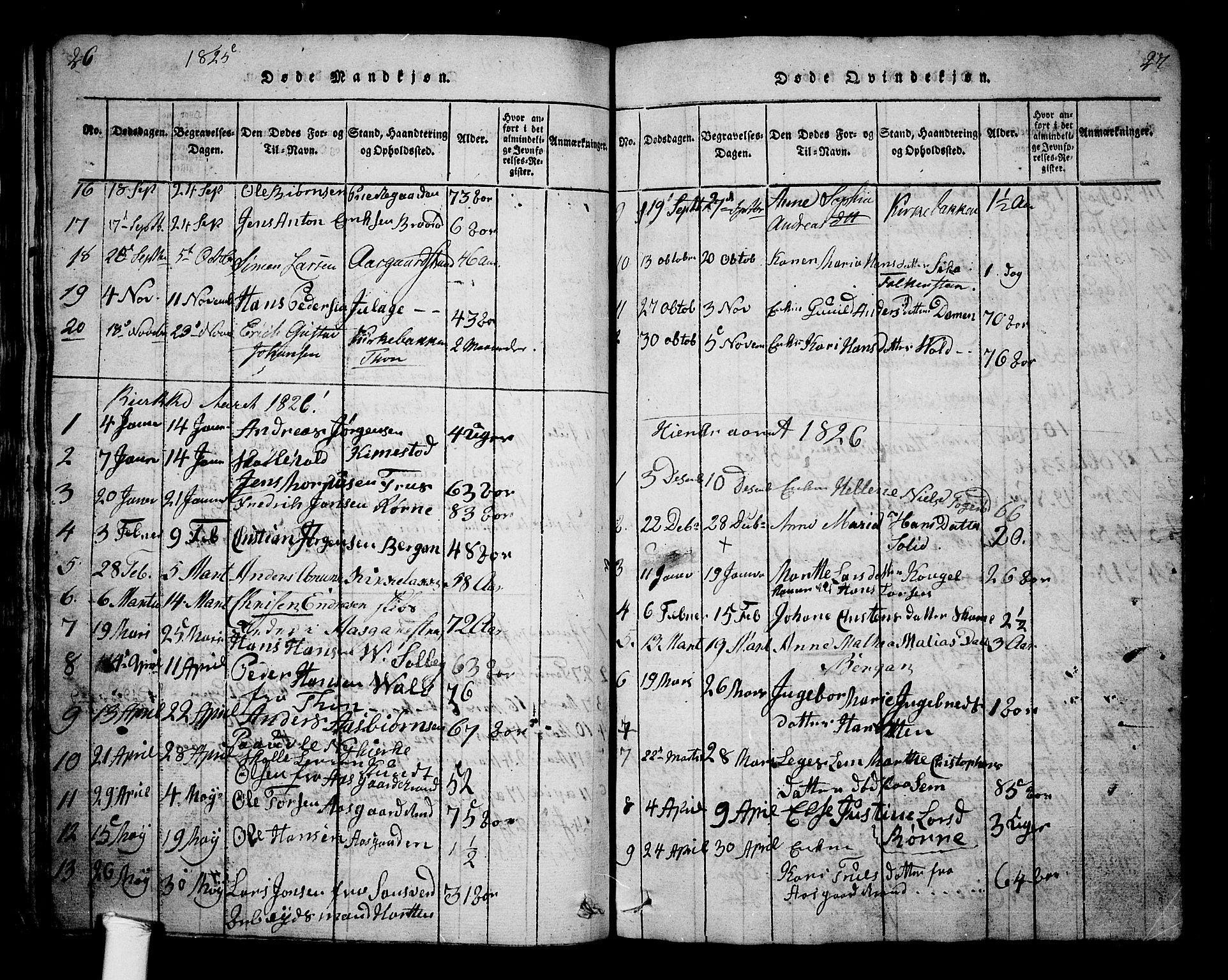 Borre kirkebøker, AV/SAKO-A-338/G/Ga/L0001: Parish register (copy) no. I 1, 1815-1851, p. 26-27