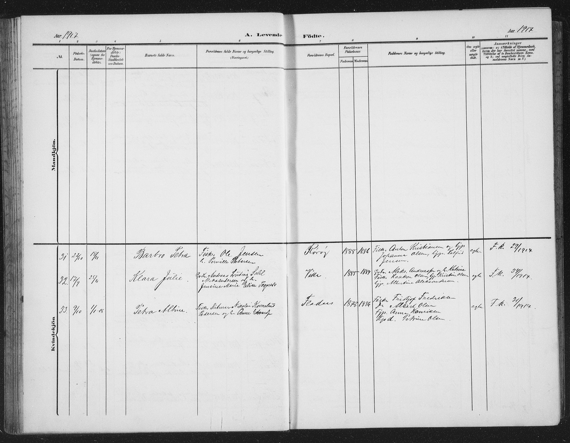 Ministerialprotokoller, klokkerbøker og fødselsregistre - Nordland, SAT/A-1459/816/L0254: Parish register (copy) no. 816C04, 1905-1934