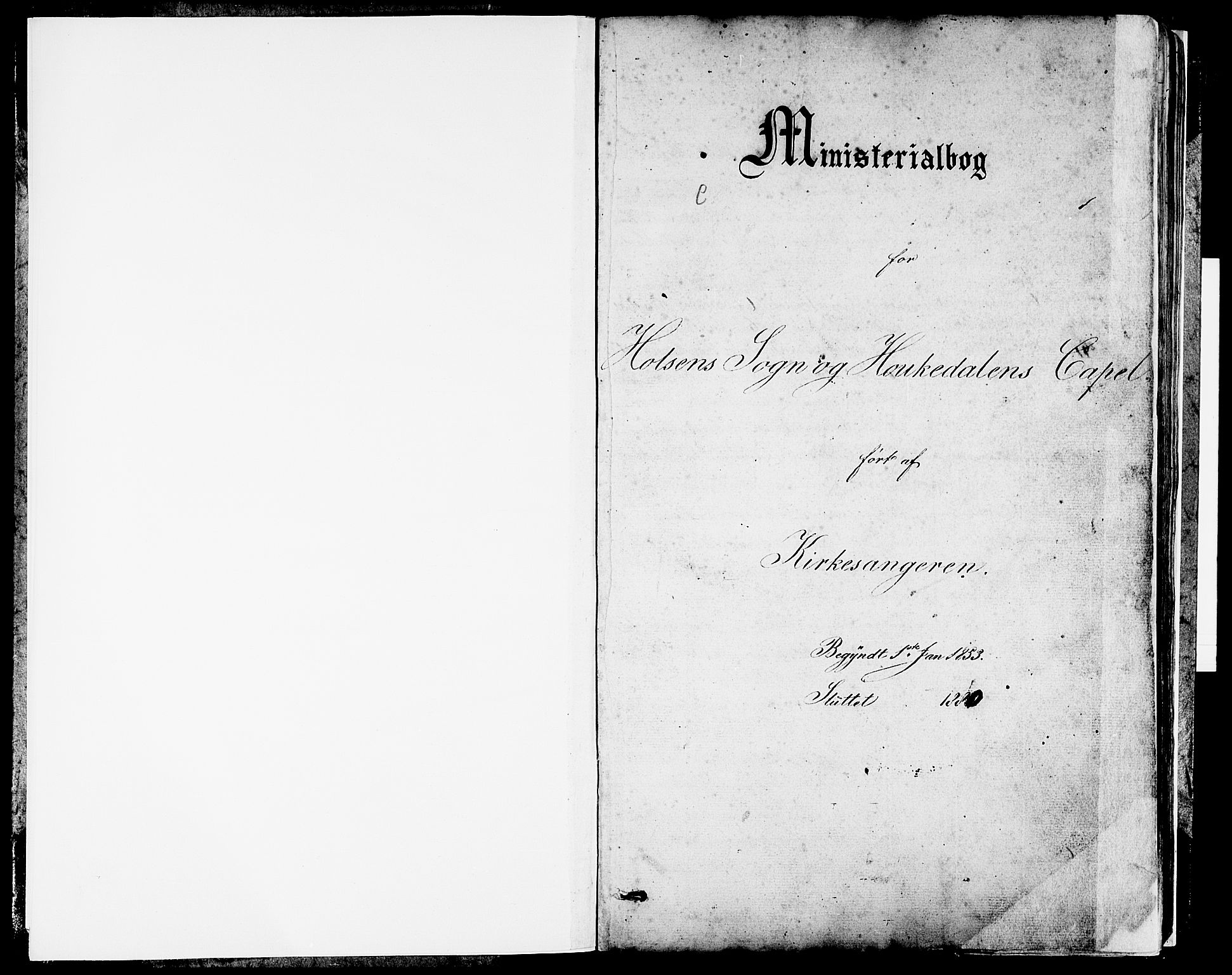 Førde sokneprestembete, SAB/A-79901/H/Hab/Habc/L0001: Parish register (copy) no. C 1, 1853-1880, p. 1