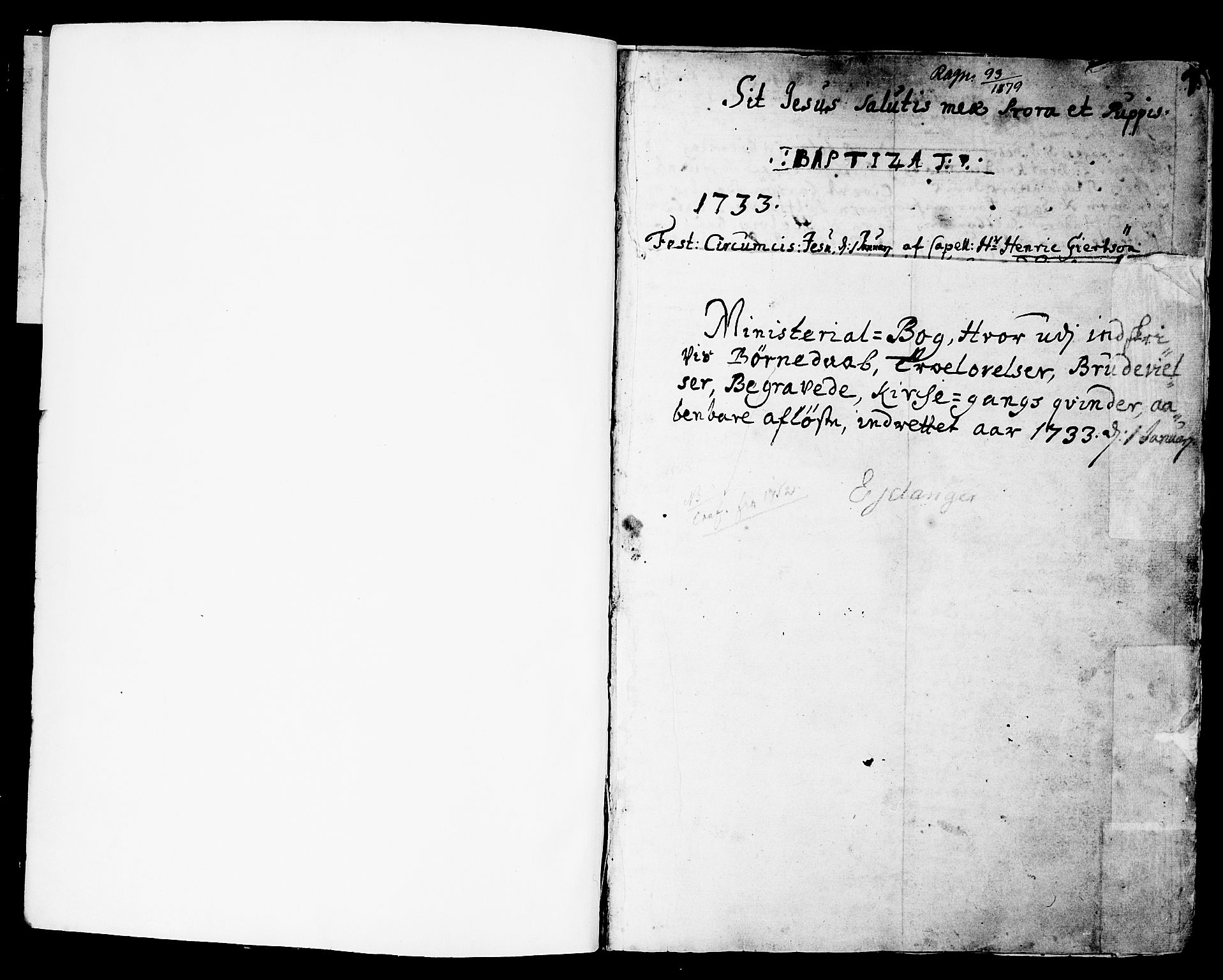 Eidanger kirkebøker, AV/SAKO-A-261/F/Fa/L0004: Parish register (official) no. 4, 1733-1759