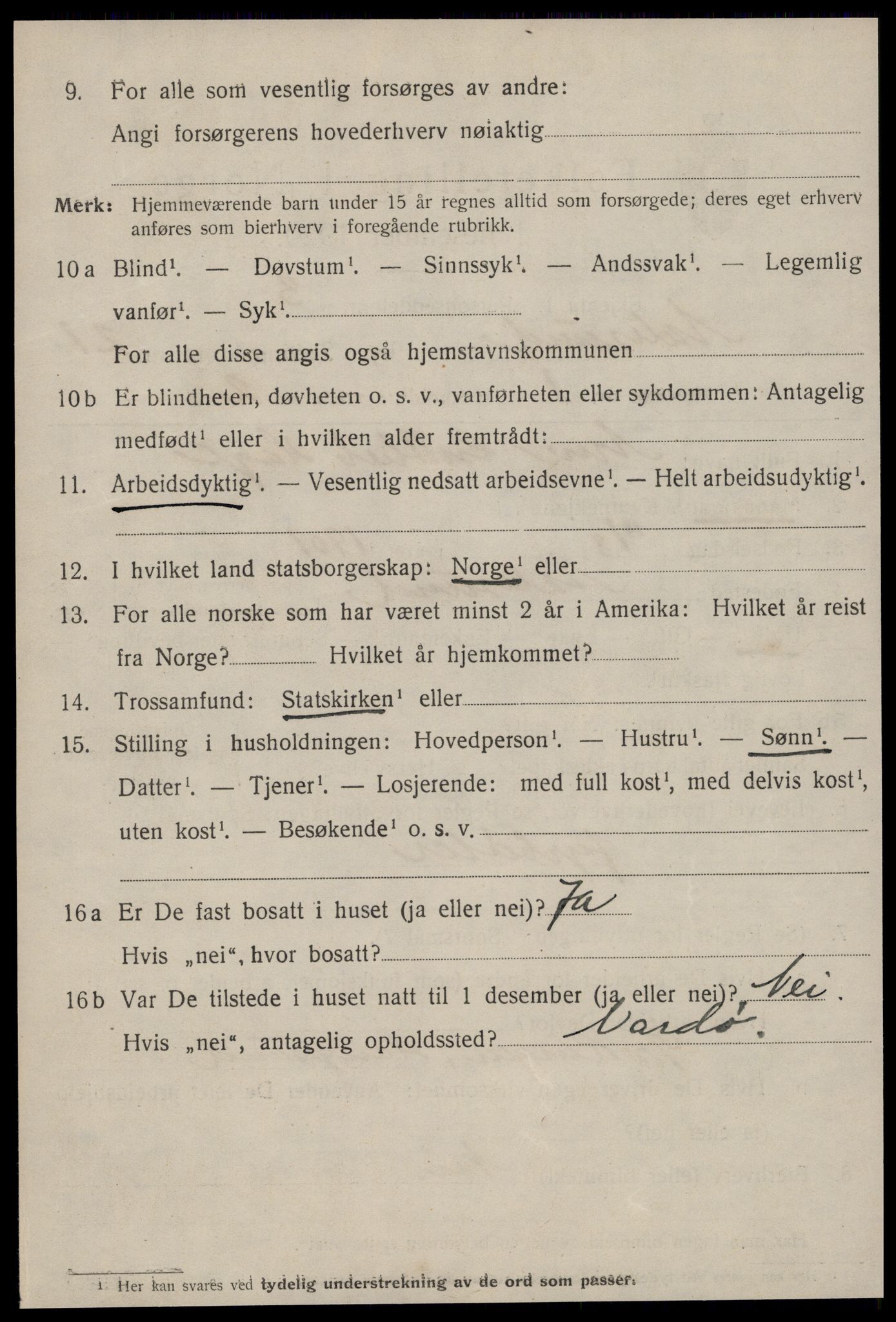 SAT, 1920 census for Ålesund, 1920, p. 39431