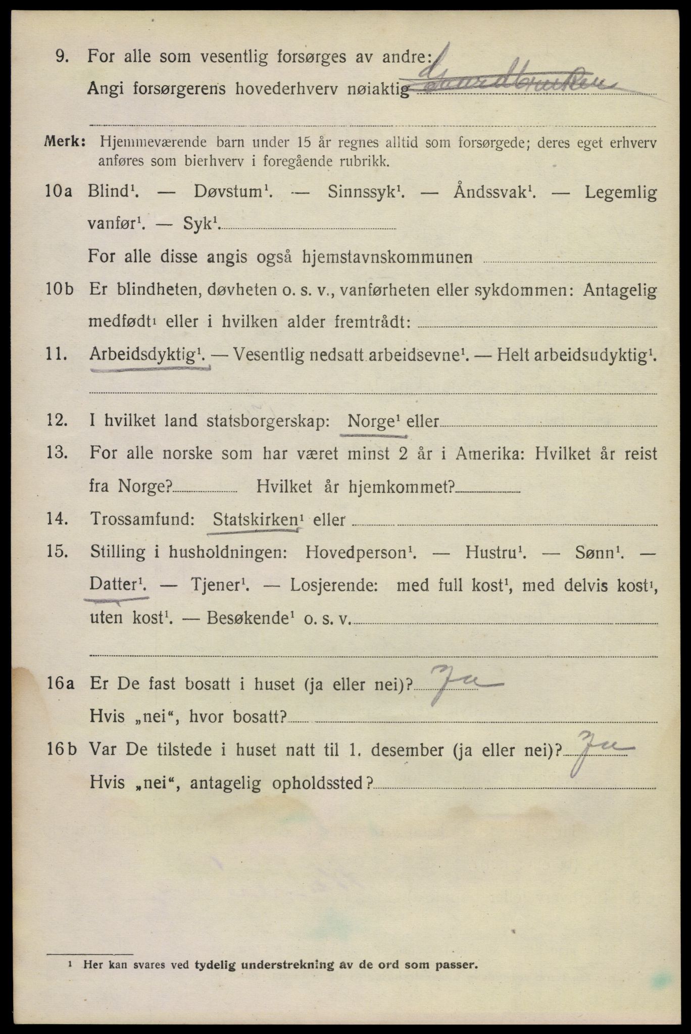 SAKO, 1920 census for Sauherad, 1920, p. 6812