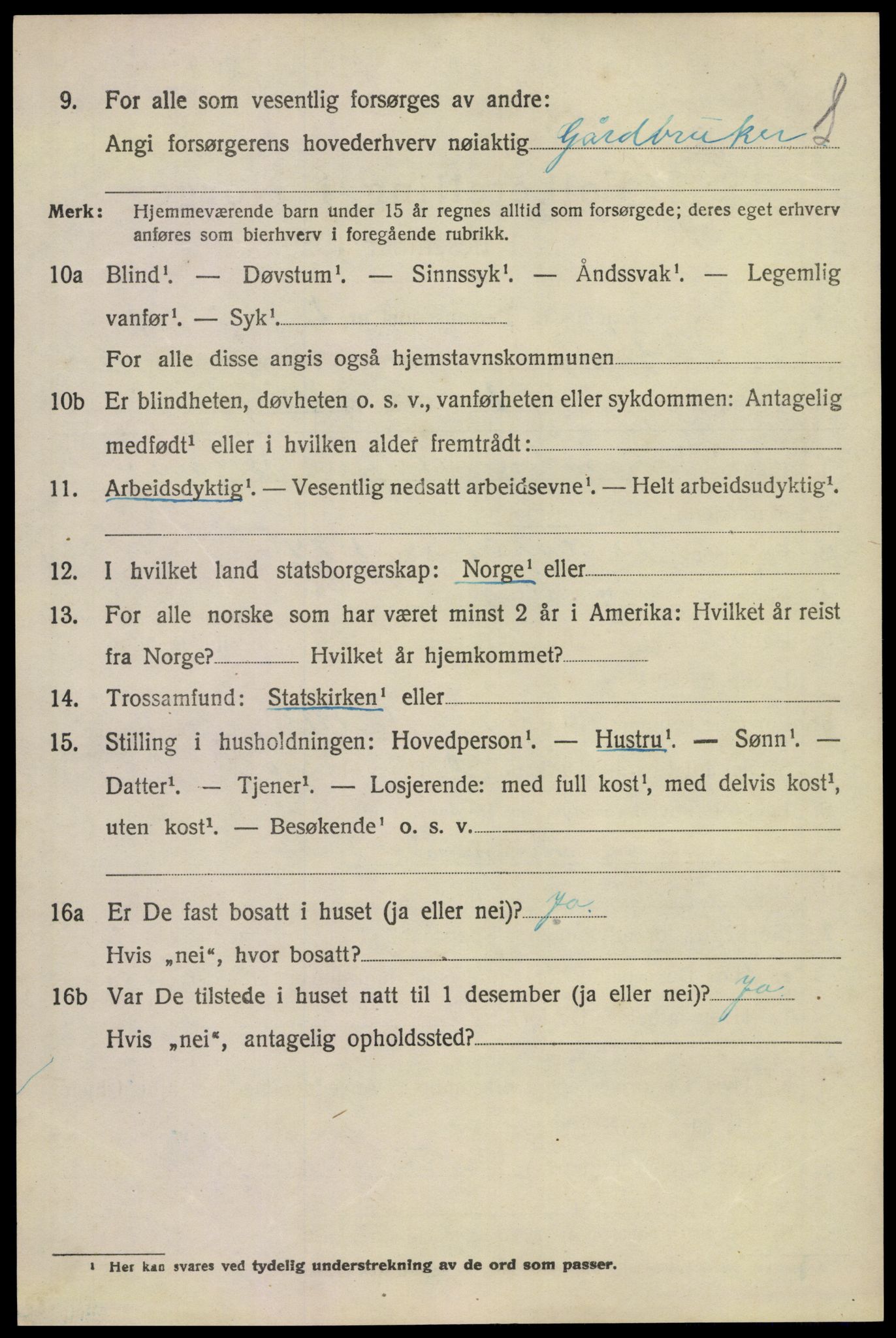 SAKO, 1920 census for Hedrum, 1920, p. 8592