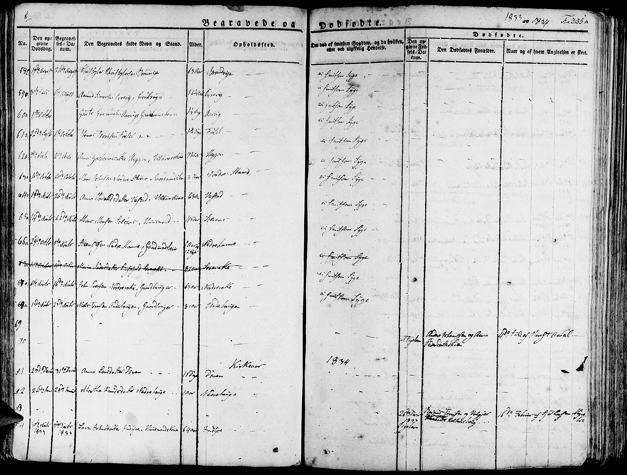 Fjelberg sokneprestembete, SAB/A-75201/H/Haa: Parish register (official) no. A 5, 1822-1834, p. 335