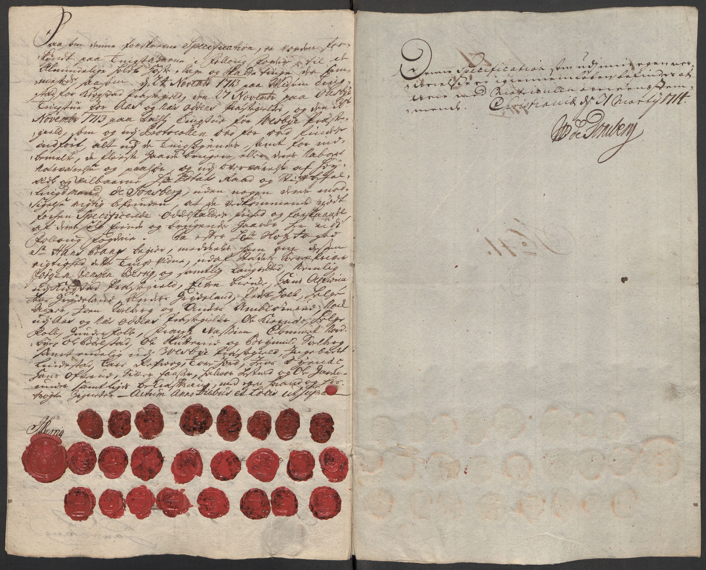 Rentekammeret inntil 1814, Reviderte regnskaper, Fogderegnskap, AV/RA-EA-4092/R10/L0451: Fogderegnskap Aker og Follo, 1713-1714, p. 219