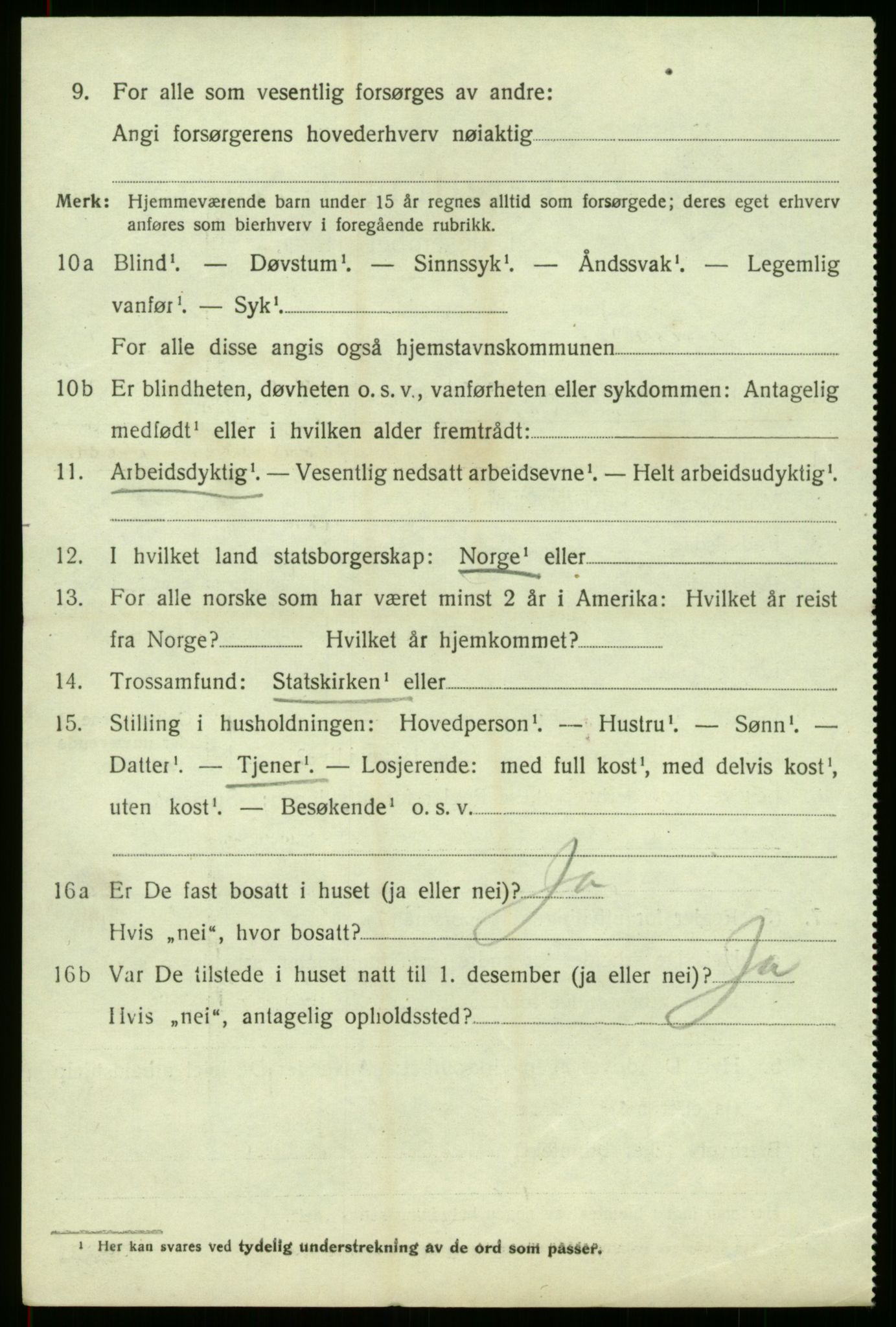 SAB, 1920 census for Luster, 1920, p. 2967