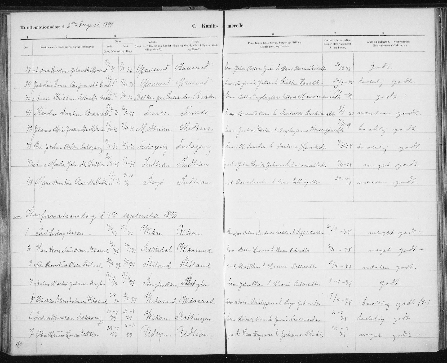 Ministerialprotokoller, klokkerbøker og fødselsregistre - Sør-Trøndelag, AV/SAT-A-1456/640/L0586: Parish register (copy) no. 640C03b, 1891-1908