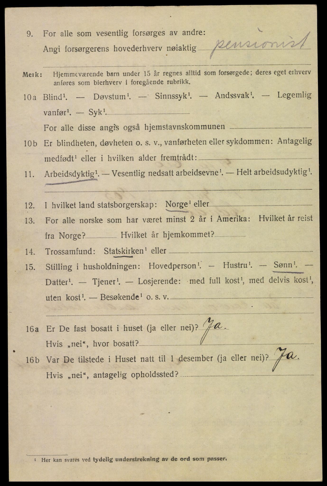 SAK, 1920 census for Mandal, 1920, p. 6892