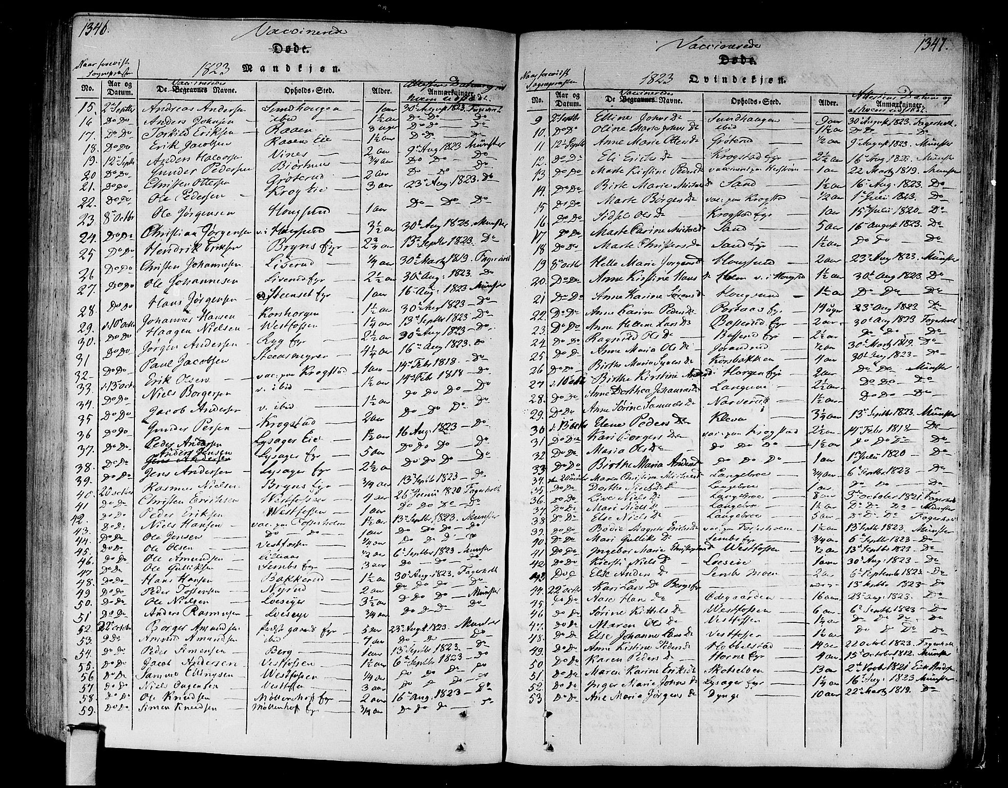 Eiker kirkebøker, SAKO/A-4/F/Fa/L0010: Parish register (official) no. I 10, 1806-1815, p. 1346-1347