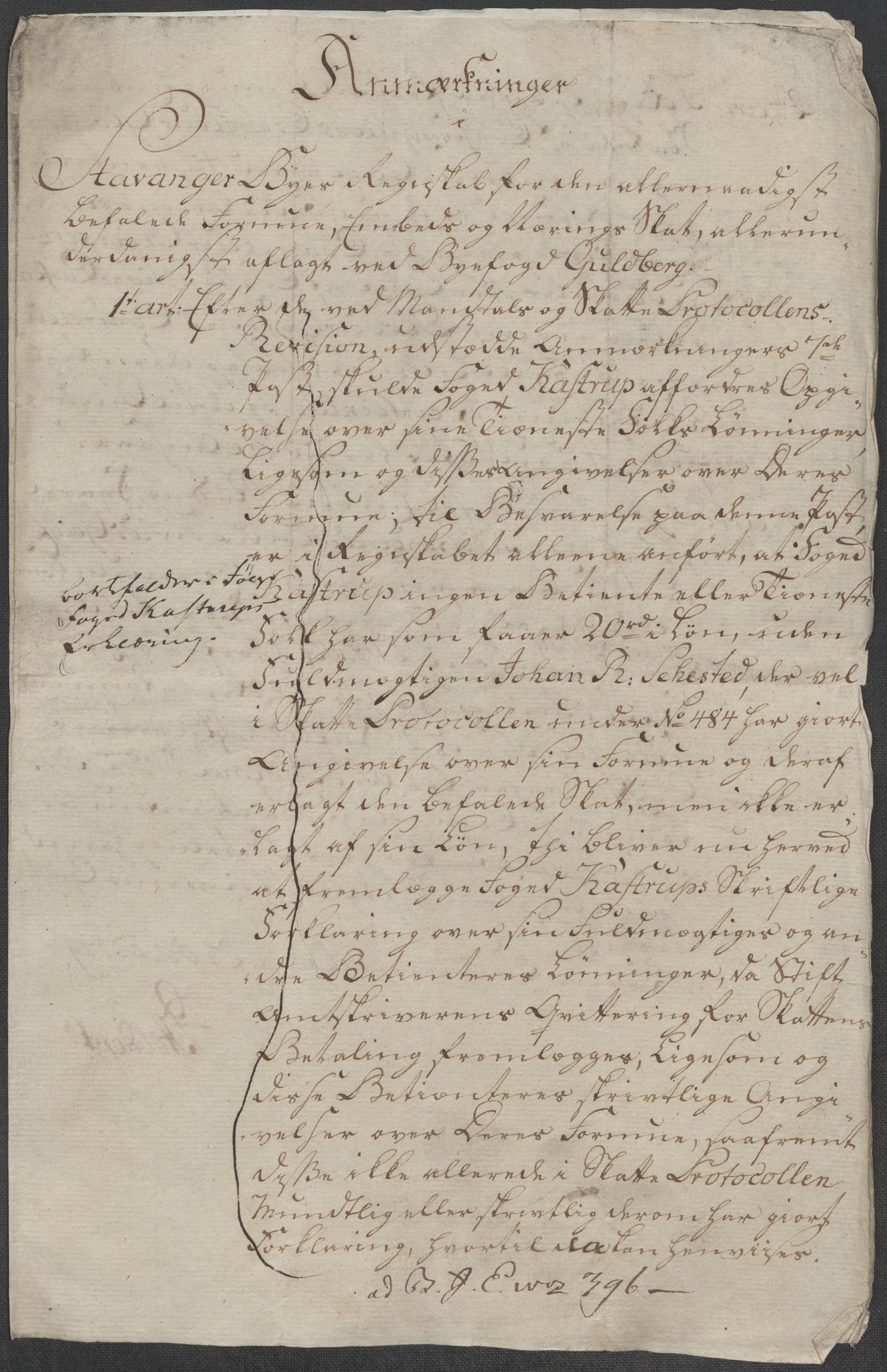 Rentekammeret inntil 1814, Reviderte regnskaper, Mindre regnskaper, AV/RA-EA-4068/Rf/Rfe/L0045: Stavanger, Stjørdal og Verdal fogderi, 1789, p. 36