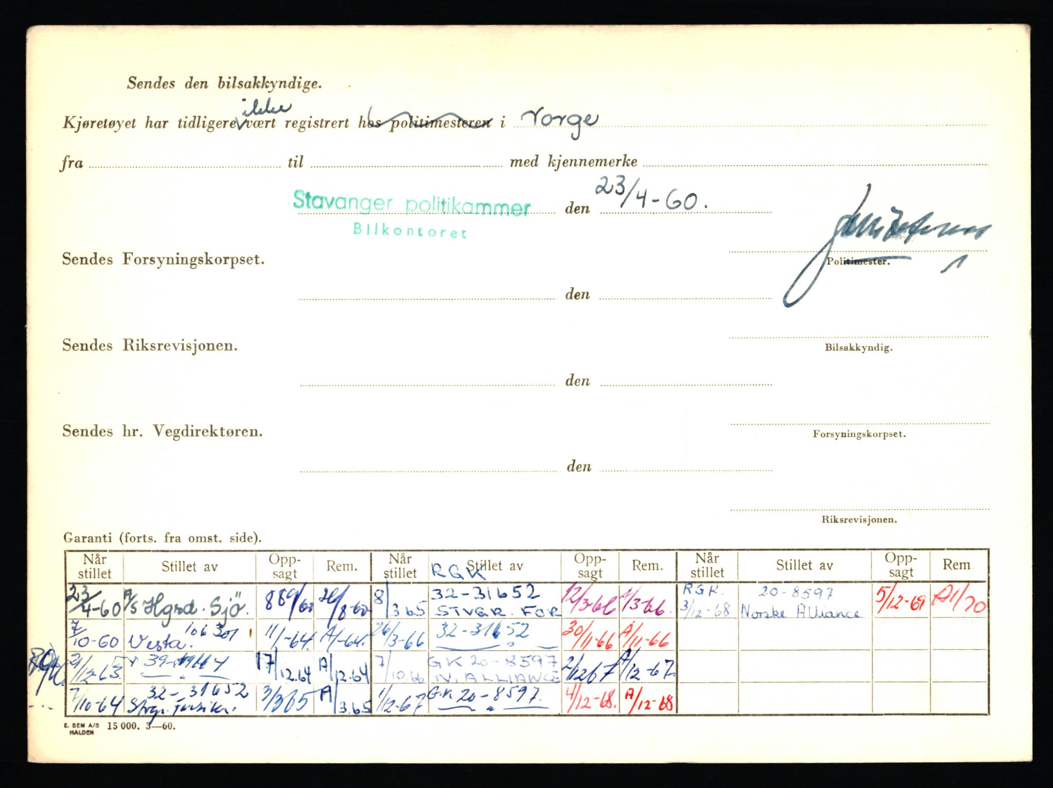 Stavanger trafikkstasjon, AV/SAST-A-101942/0/F/L0011: L-3700 - L-4199, 1930-1971, p. 234