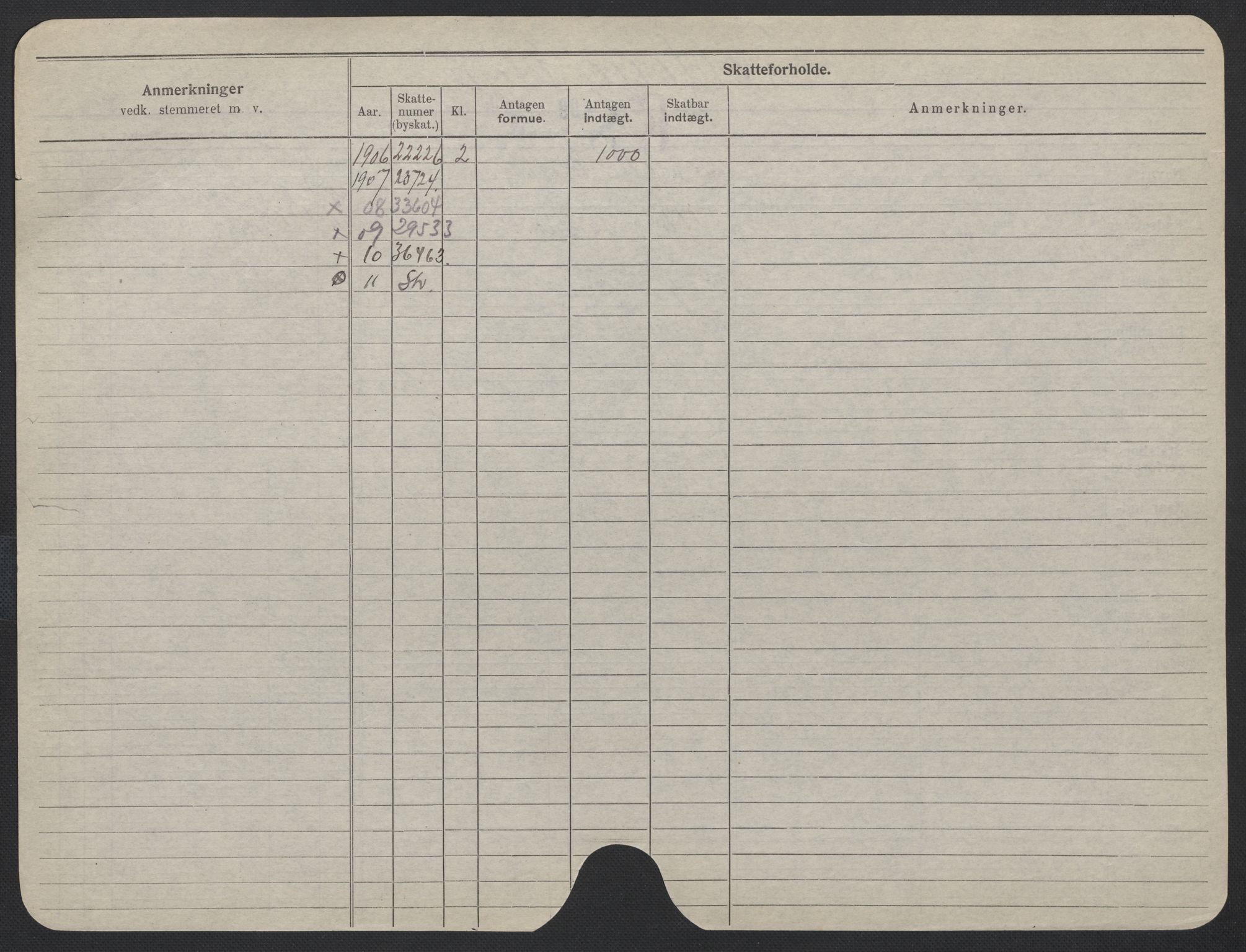 Oslo folkeregister, Registerkort, AV/SAO-A-11715/F/Fa/Fac/L0013: Kvinner, 1906-1914, p. 1301b