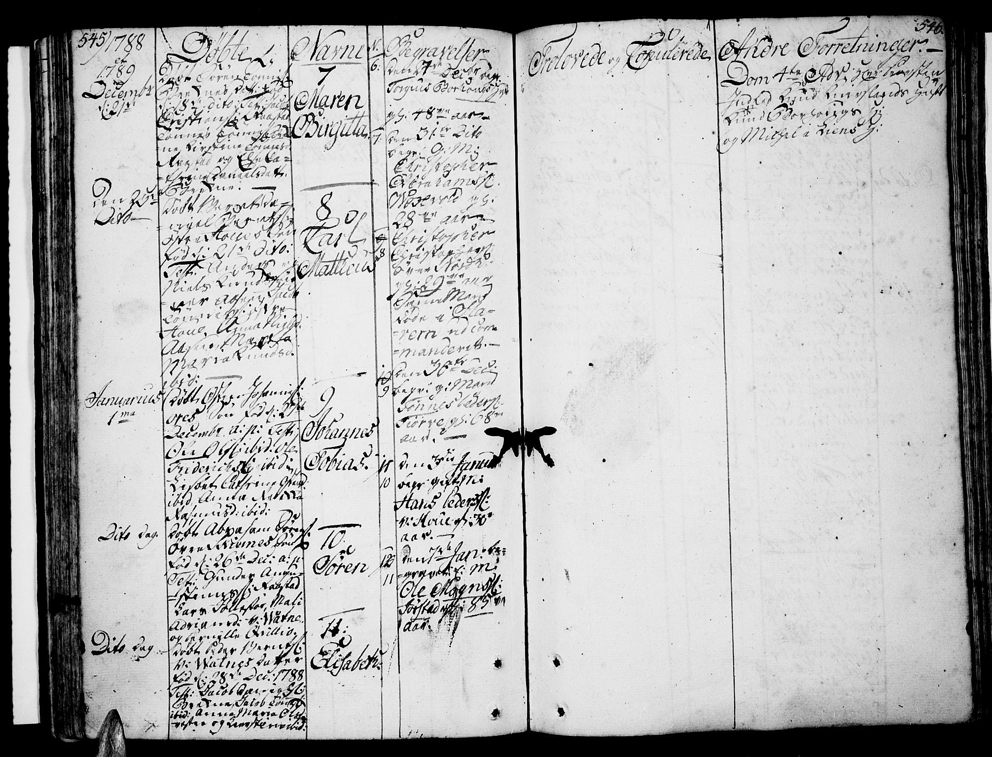 Lista sokneprestkontor, SAK/1111-0027/F/Fa/L0004: Parish register (official) no. A 4, 1768-1794, p. 545-546