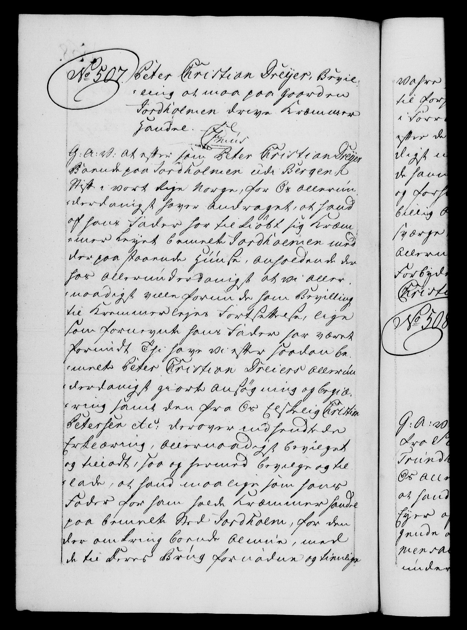 Danske Kanselli 1572-1799, AV/RA-EA-3023/F/Fc/Fca/Fcaa/L0044: Norske registre, 1769-1771, p. 568b