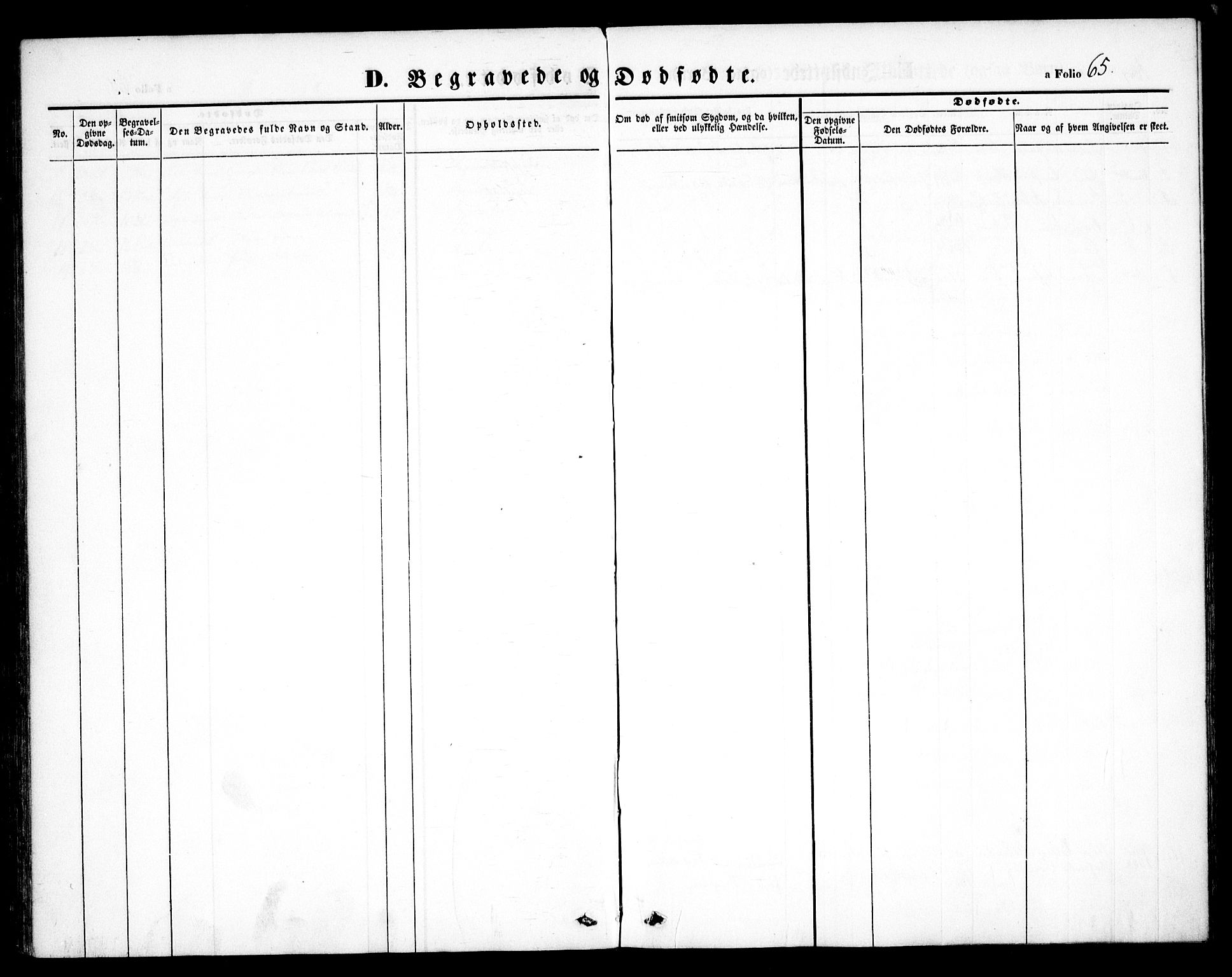 Hurdal prestekontor Kirkebøker, SAO/A-10889/F/Fb/L0001: Parish register (official) no. II 1, 1846-1859, p. 65