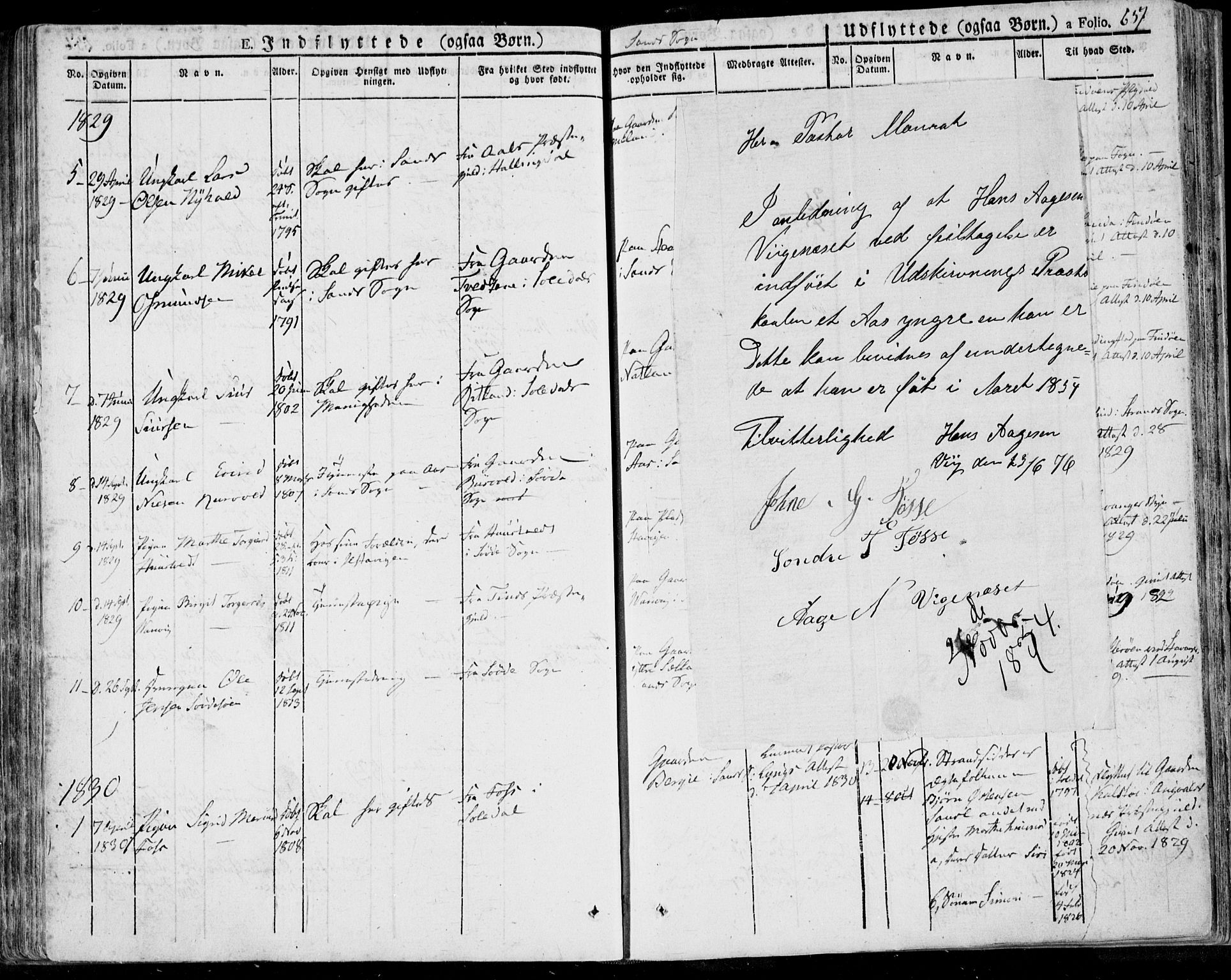 Jelsa sokneprestkontor, AV/SAST-A-101842/01/IV: Parish register (official) no. A 6.2, 1828-1853, p. 657