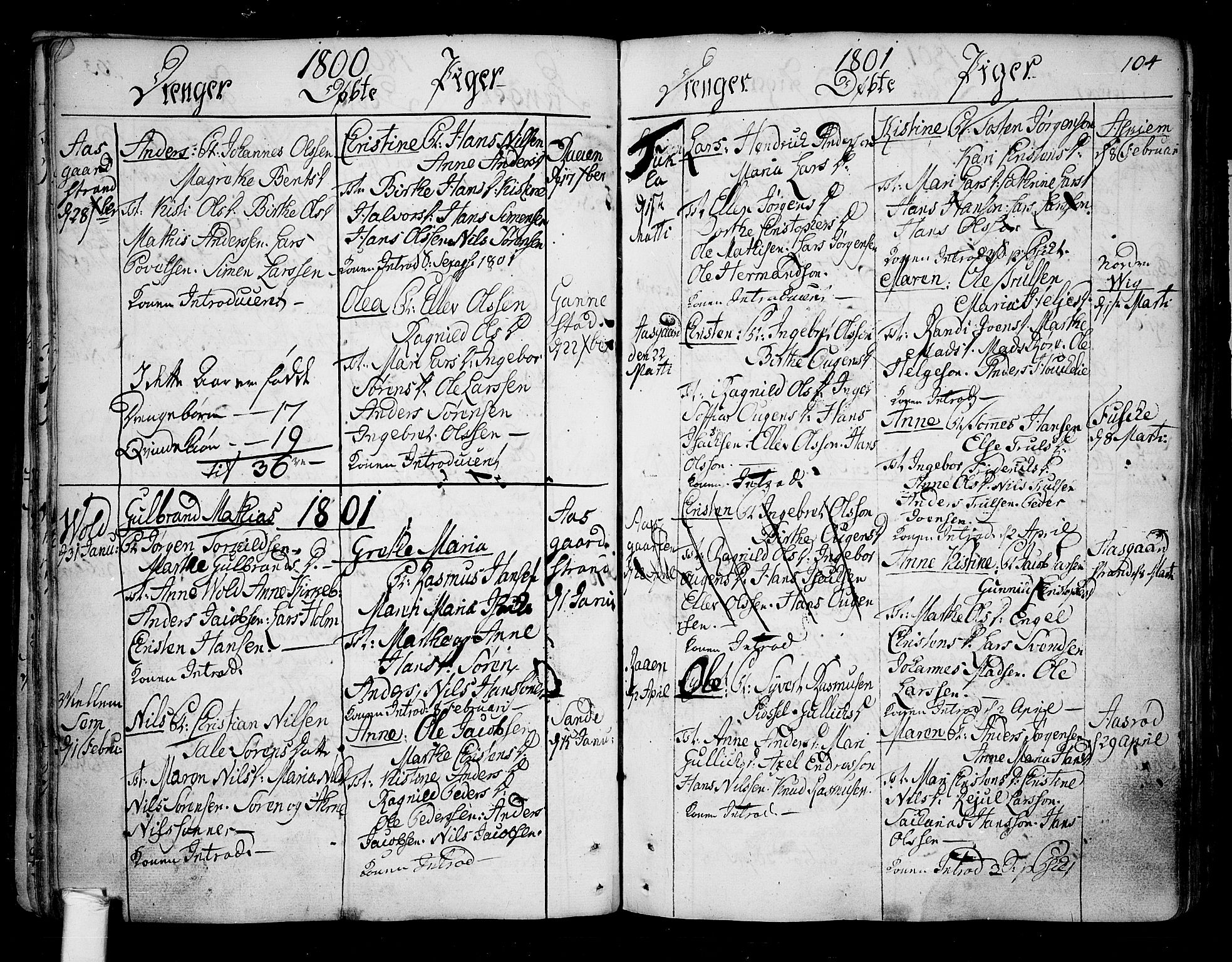Borre kirkebøker, SAKO/A-338/F/Fa/L0002: Parish register (official) no. I 2, 1752-1806, p. 104