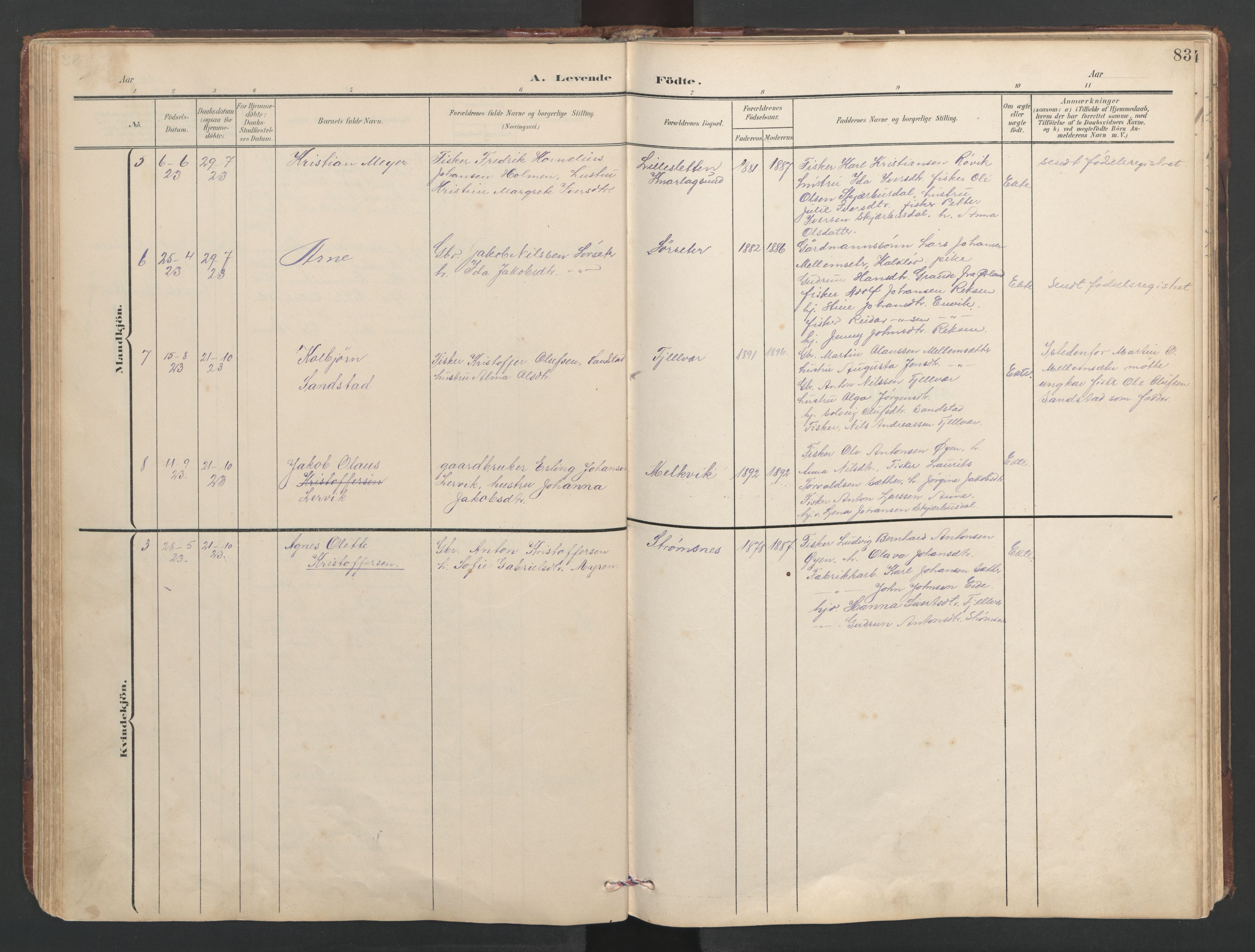 Ministerialprotokoller, klokkerbøker og fødselsregistre - Sør-Trøndelag, SAT/A-1456/638/L0571: Parish register (copy) no. 638C03, 1901-1930, p. 83