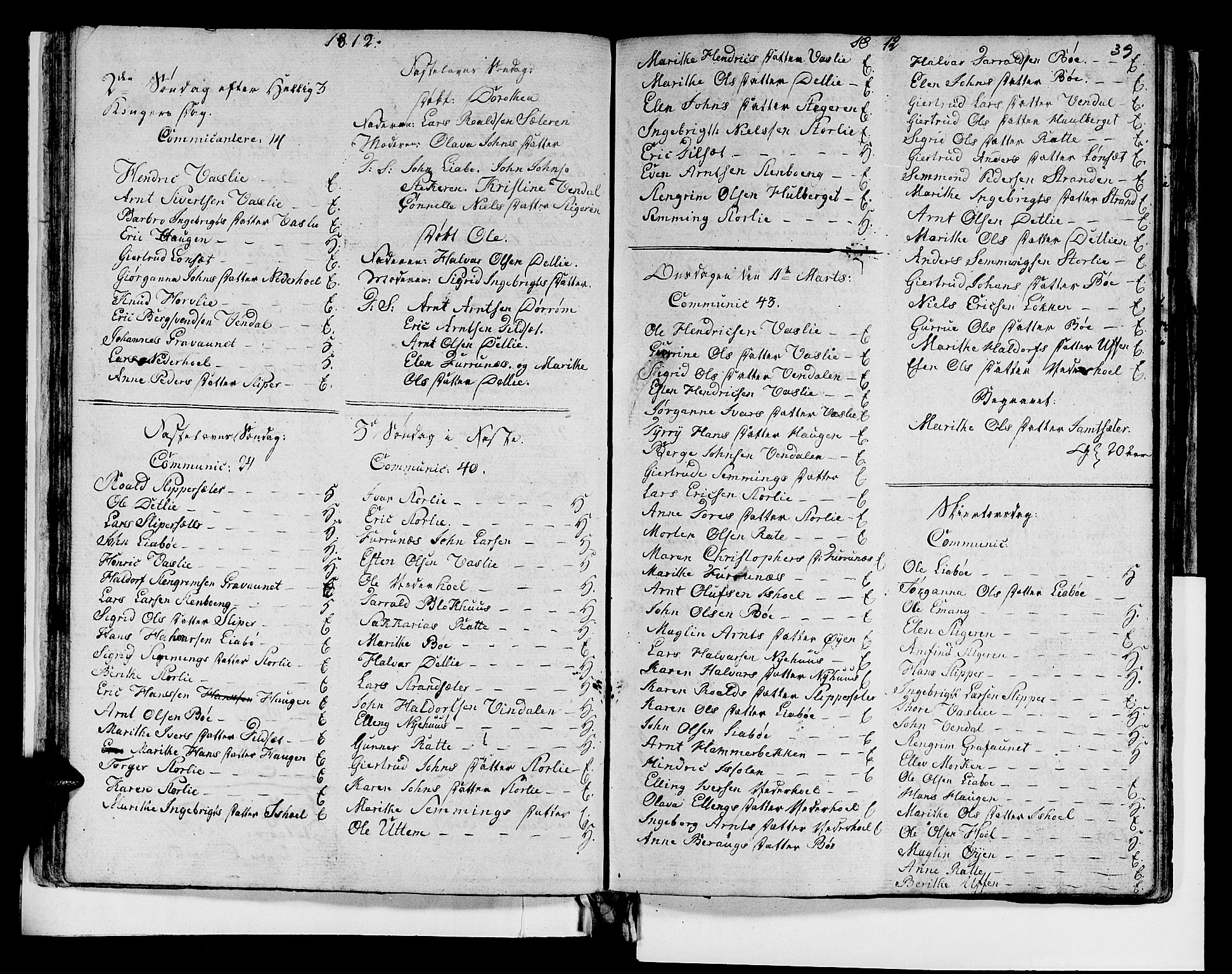 Ministerialprotokoller, klokkerbøker og fødselsregistre - Sør-Trøndelag, SAT/A-1456/679/L0921: Parish register (copy) no. 679C01, 1792-1840, p. 39
