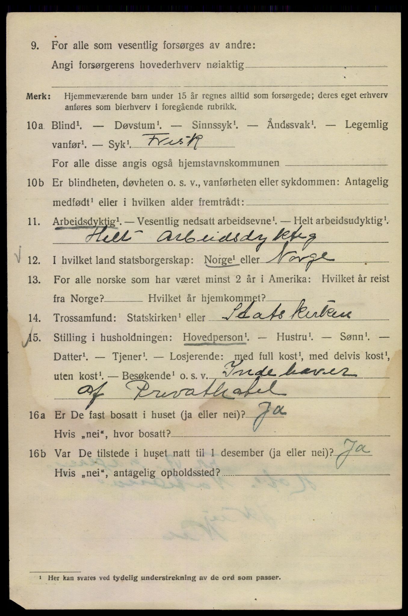 SAO, 1920 census for Kristiania, 1920, p. 590156