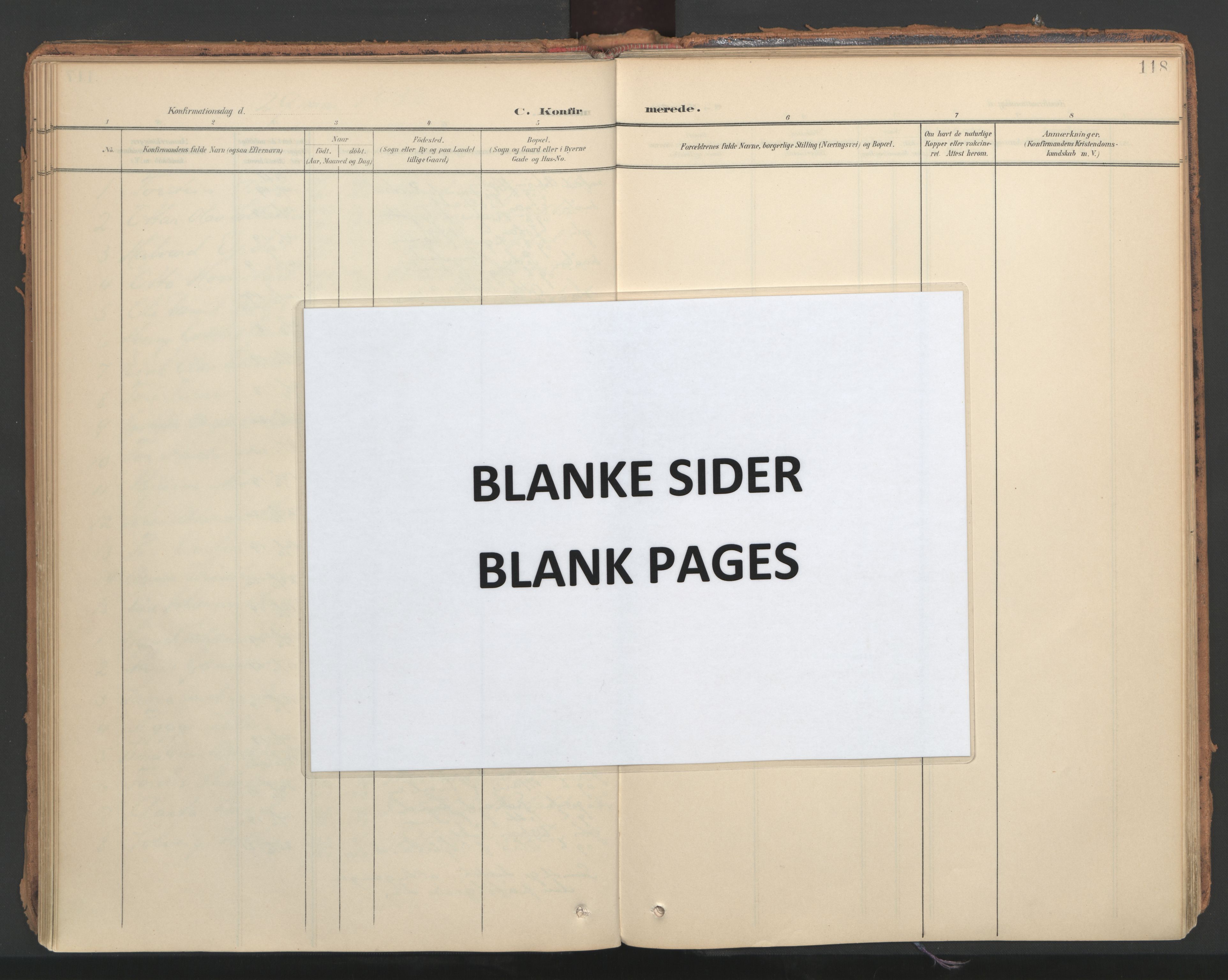 Ministerialprotokoller, klokkerbøker og fødselsregistre - Nord-Trøndelag, SAT/A-1458/766/L0564: Parish register (official) no. 767A02, 1900-1932, p. 118