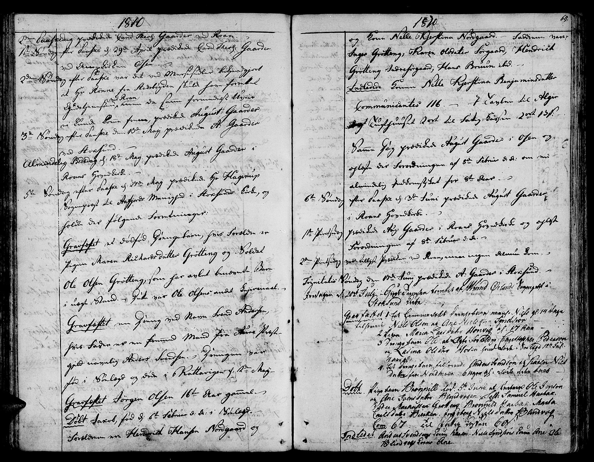 Ministerialprotokoller, klokkerbøker og fødselsregistre - Sør-Trøndelag, SAT/A-1456/657/L0701: Parish register (official) no. 657A02, 1802-1831, p. 69