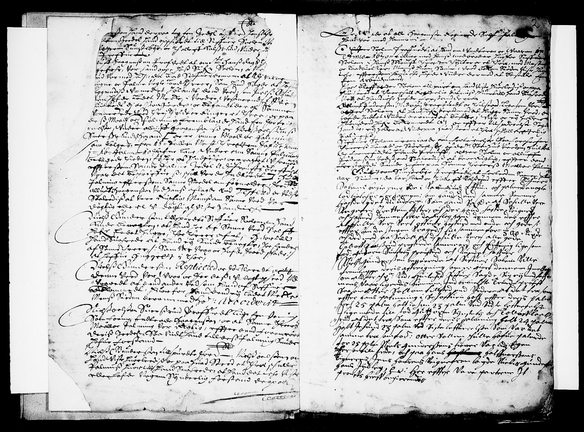 Ringerike og Hallingdal sorenskriveri, SAKO/A-81/F/Fa/Fab/L0002: Tingbok - Sorenskriveriet, 1672-1673, p. 2