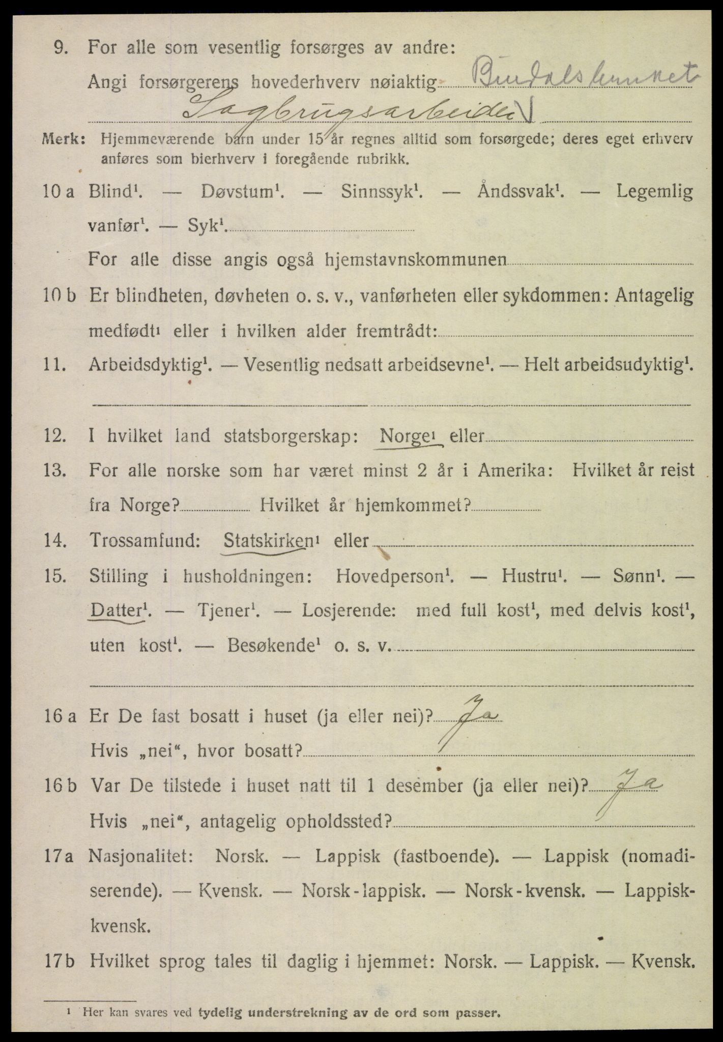 SAT, 1920 census for Bindal, 1920, p. 3492